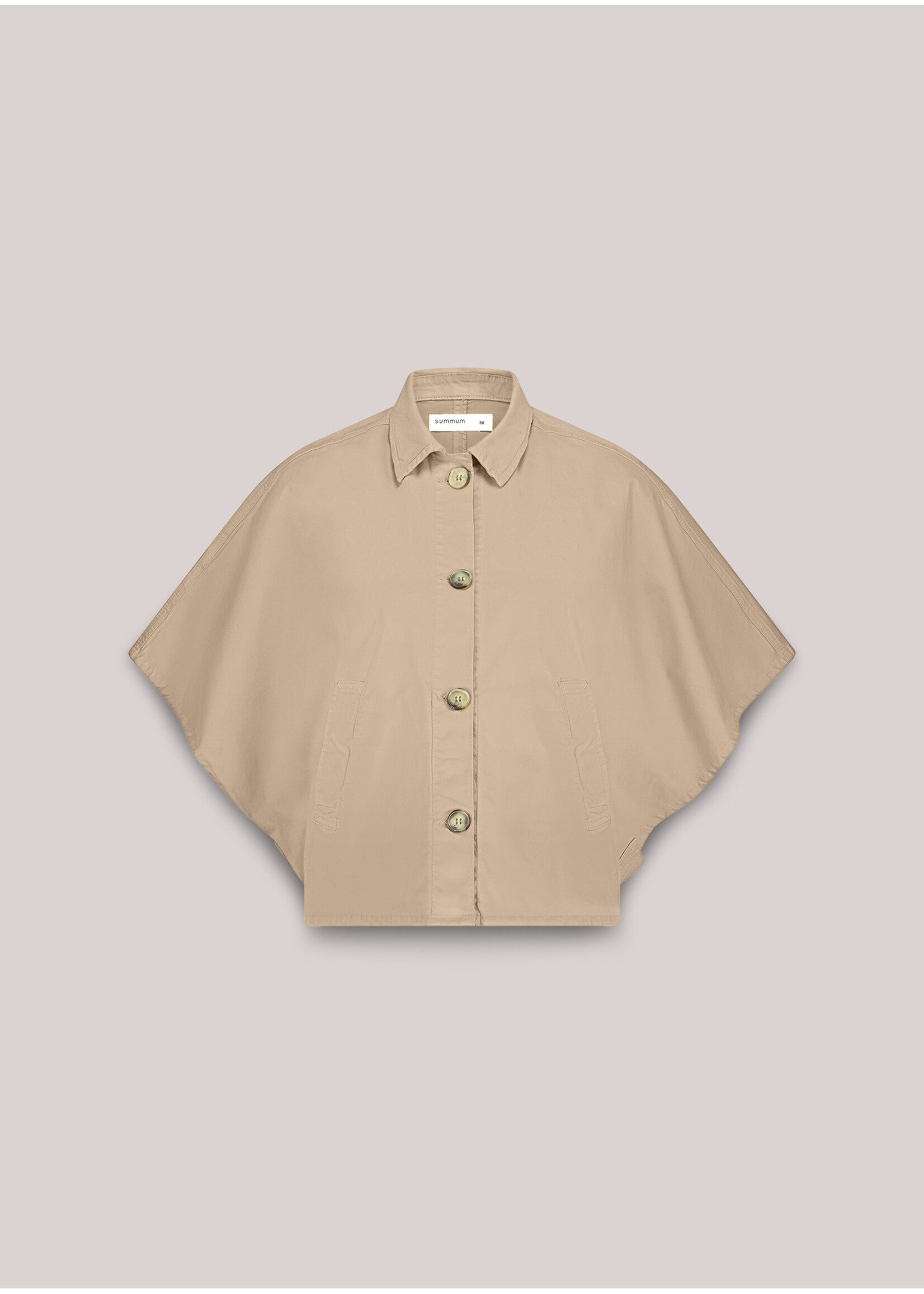 Summum Summum, Cape aurora stretch twill, Alpaca, Size: