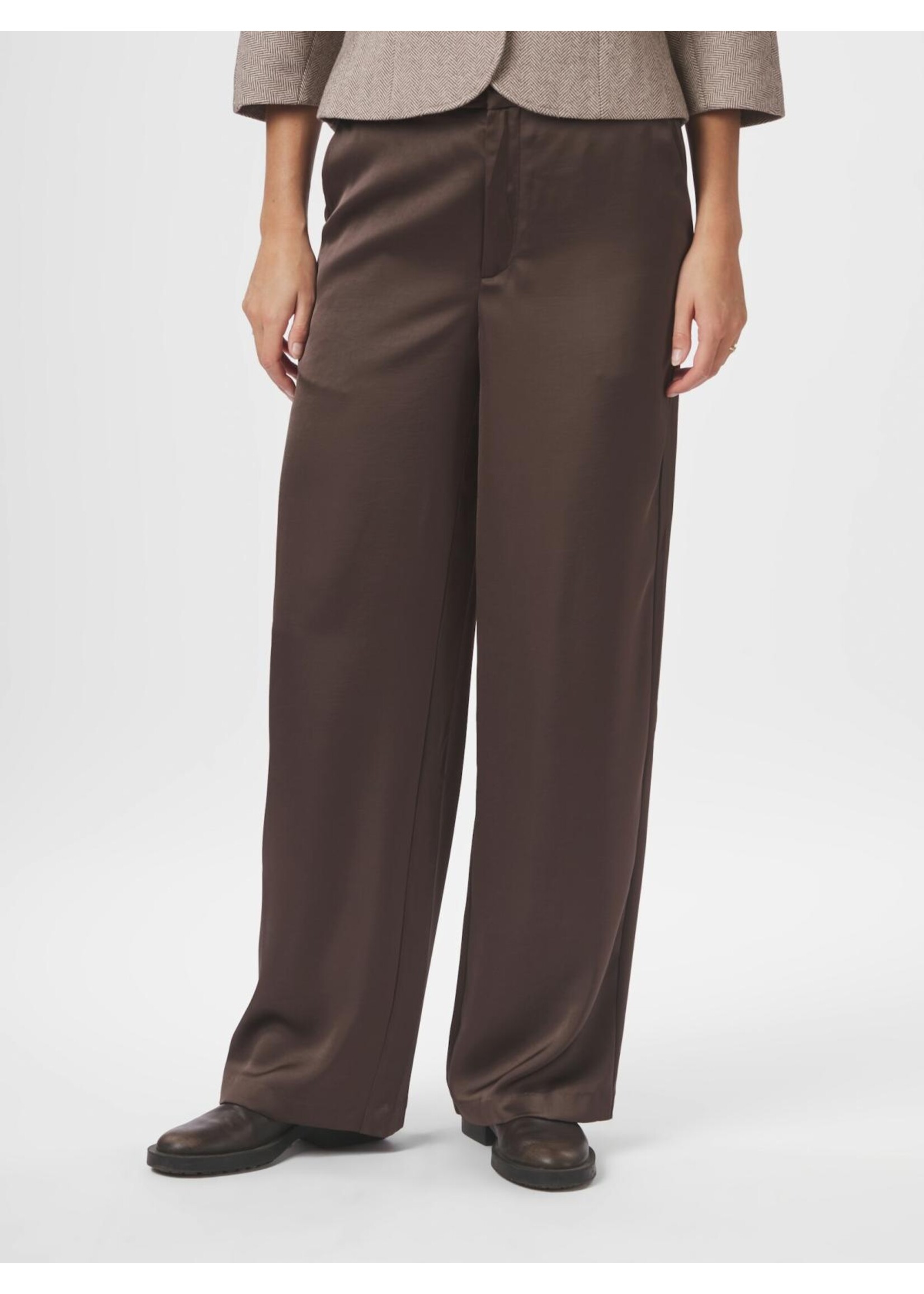 Neo Noir Neo Noir, Emmett Heavy Sateen Pants, Dark Brown, Size: