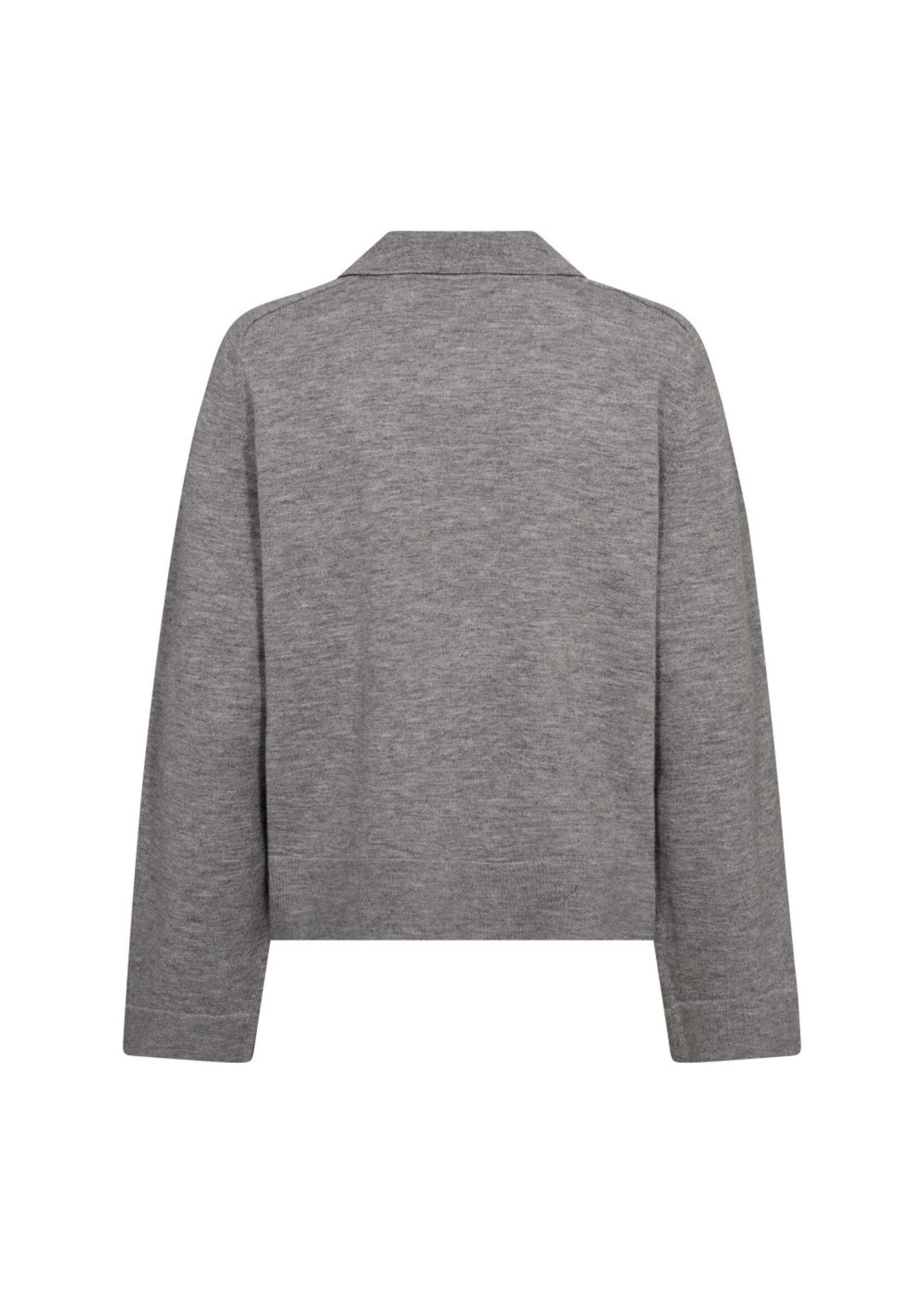 Co Couture Co'couture, DengiCC Polo Sweat, Pale grey, Size: