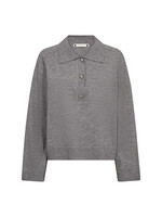 Co Couture Co'couture, DengiCC Polo Sweat, Pale grey, Size: