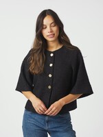 Neo Noir Neo Noir, Rosella Boucle Mini Jacket, Black, Size: