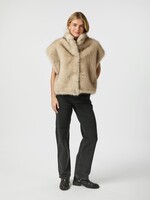 Neo Noir, Kevini Faux Fur Vest, Size: