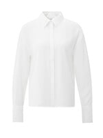 Yaya Yaya, Blouse met afneembare kraag en manchetten, Off white, Size: