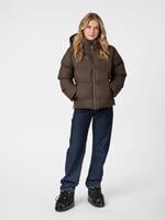 Neo Noir Neo Noir, Fox C Puffer Jacket, Dark Brown, Size: