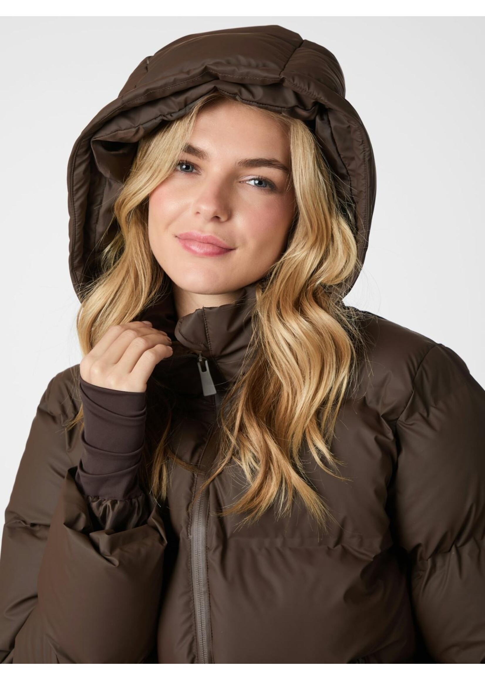 Neo Noir Neo Noir, Fox C Puffer Jacket, Dark Brown, Size:
