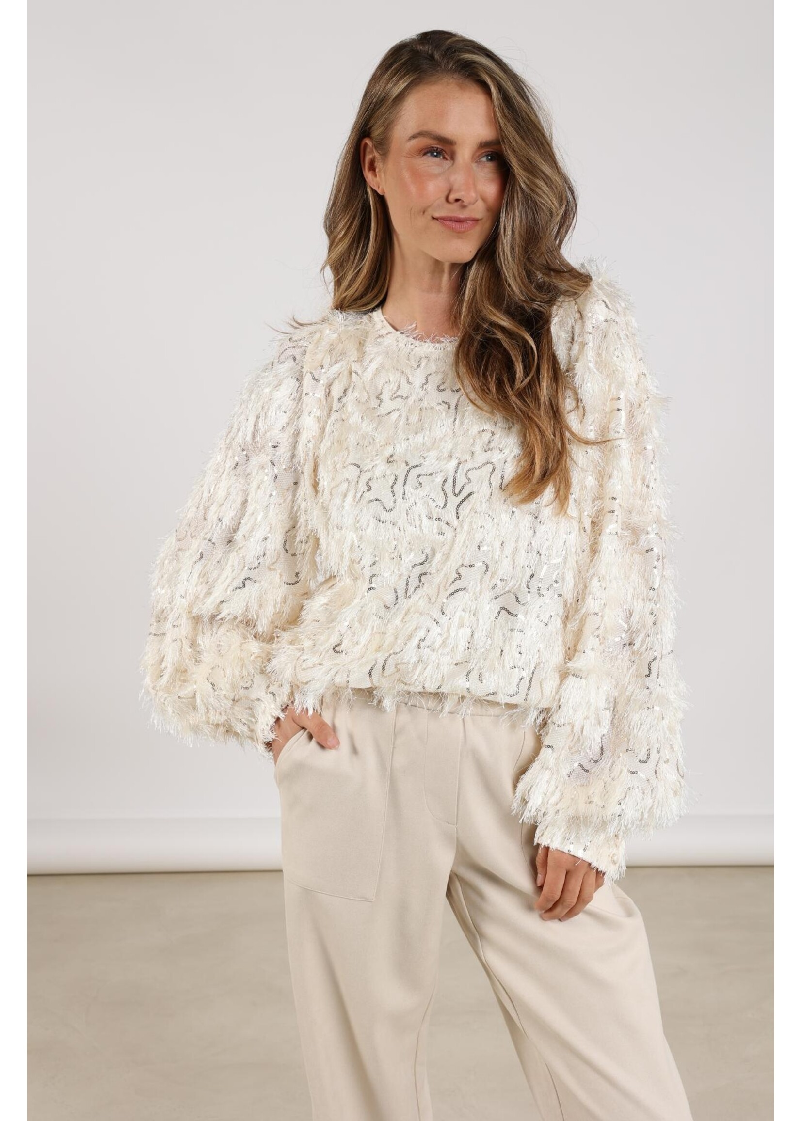 Nukus Nukus, Jade top, Off white, Size: