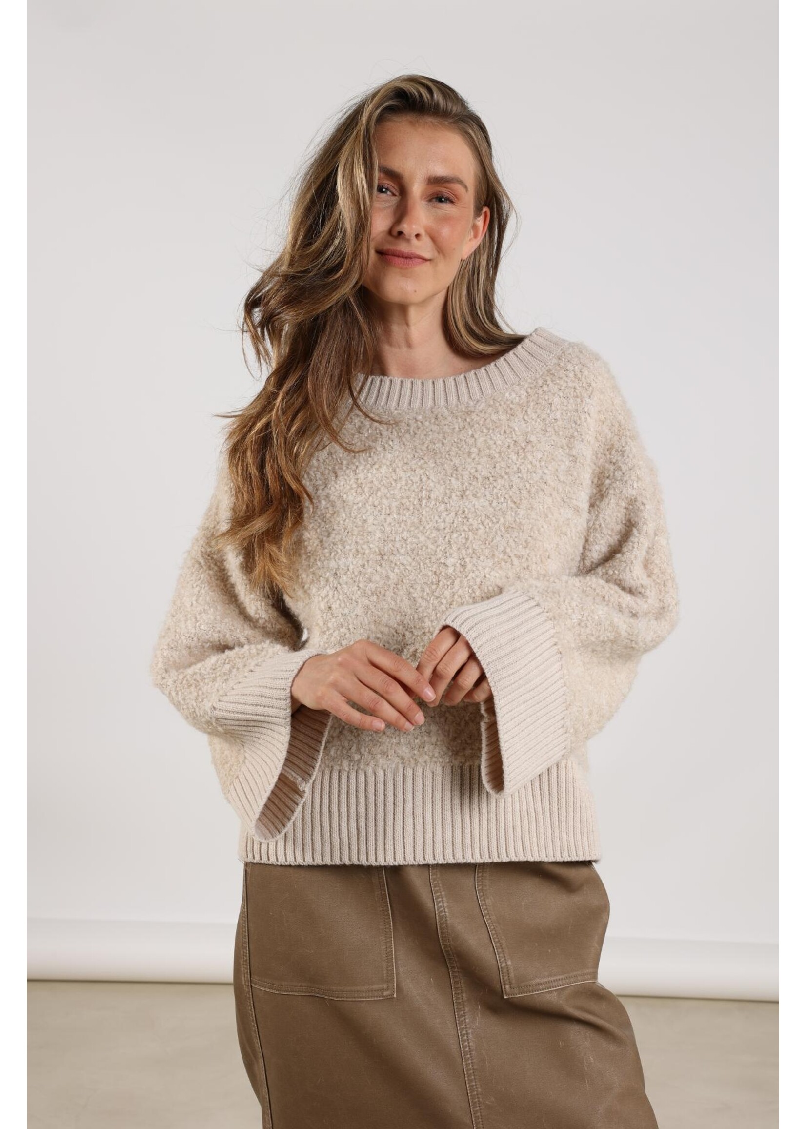 Nukus Nukus, Myra Pullover, Sand, Size: