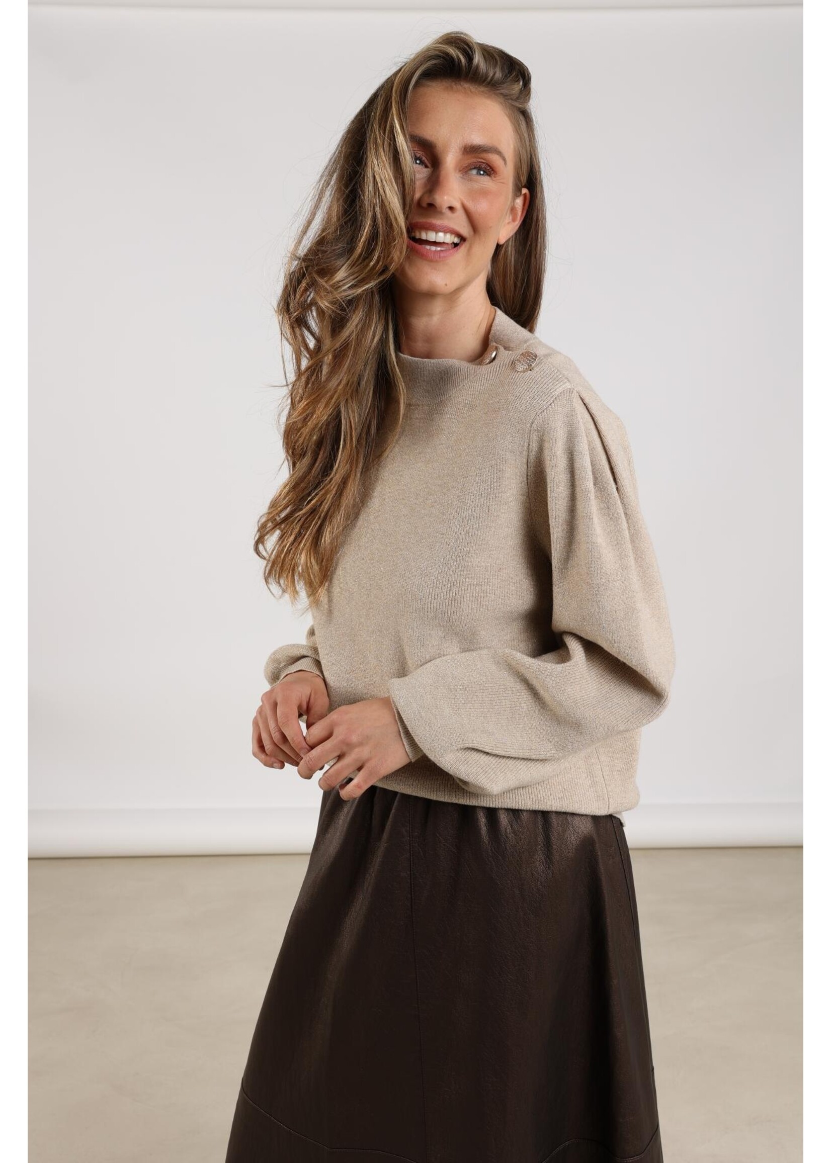 Nukus Nukus, Daytona Pullover Lurex, Sand, Size: