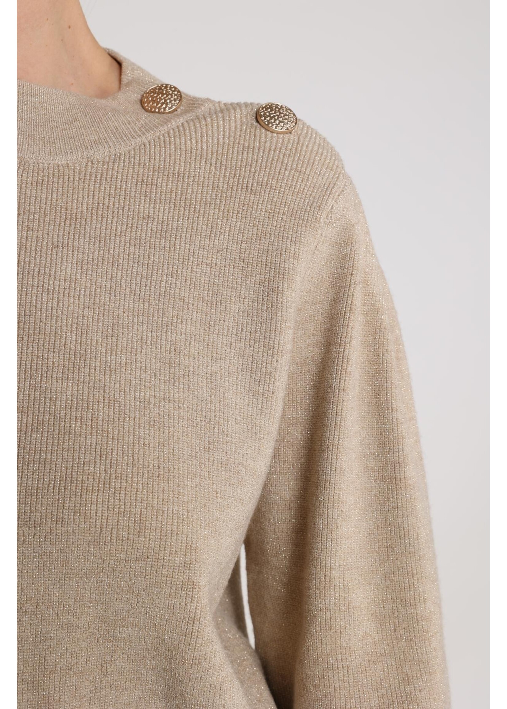 Nukus Nukus, Daytona Pullover Lurex, Sand, Size: