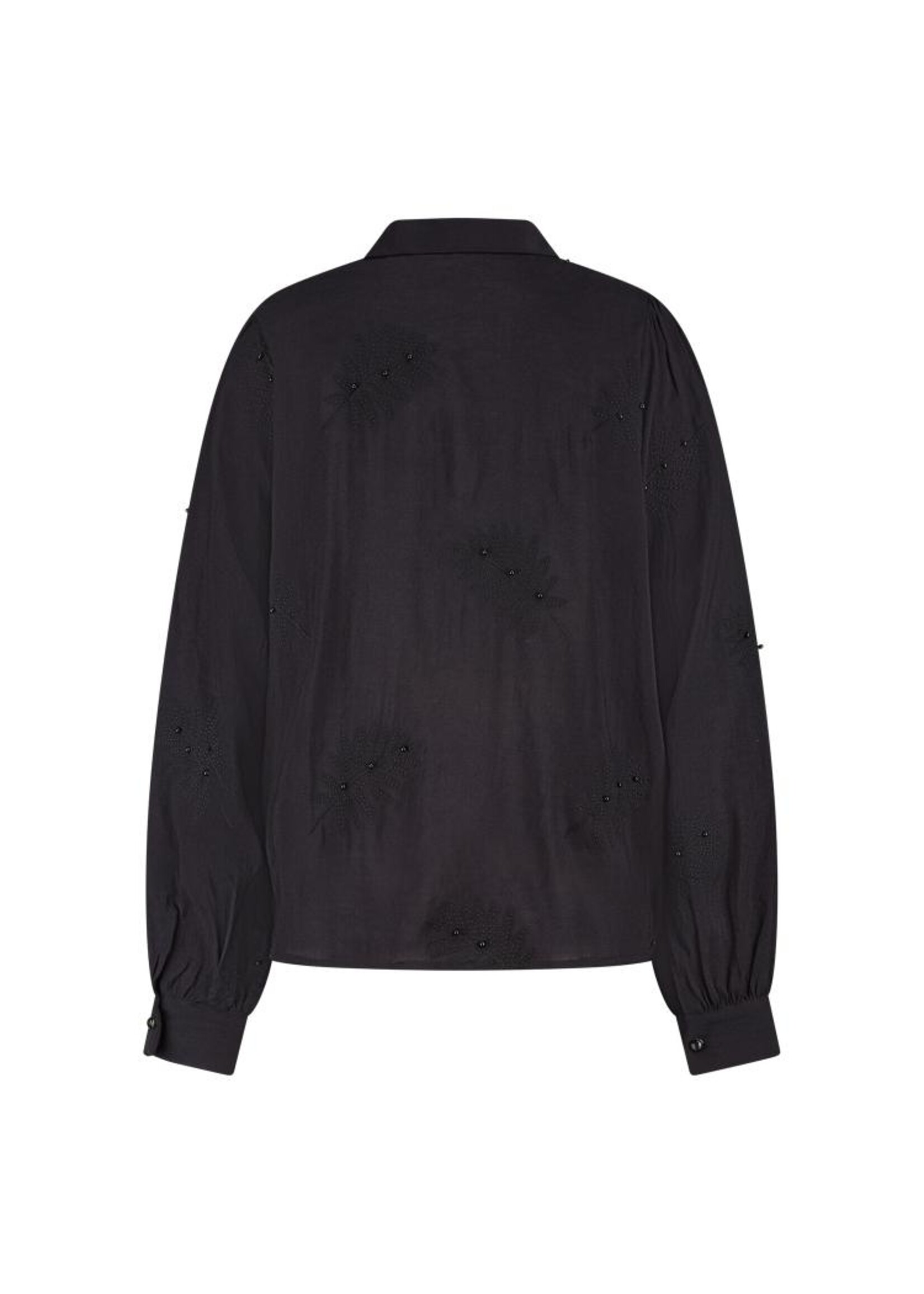 Nukus Nukus, Milanova Blouse Pearl, Black, Size: