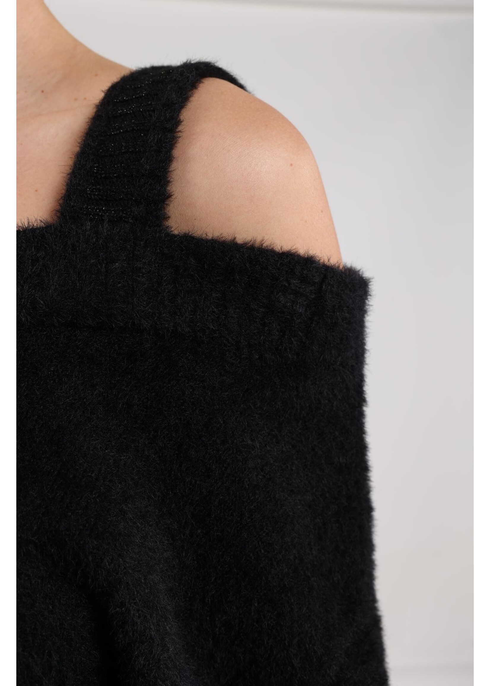 Nukus Nukus, Praag pullover lurex, Black, Size: