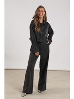 Nukus Nukus, Fenna Pants Stripe Strass, Antraciet, Size: