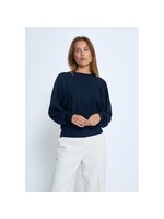 Minus Minus, MSDana Bat Sleeve Knit Pullover, Night Shadow, Size: