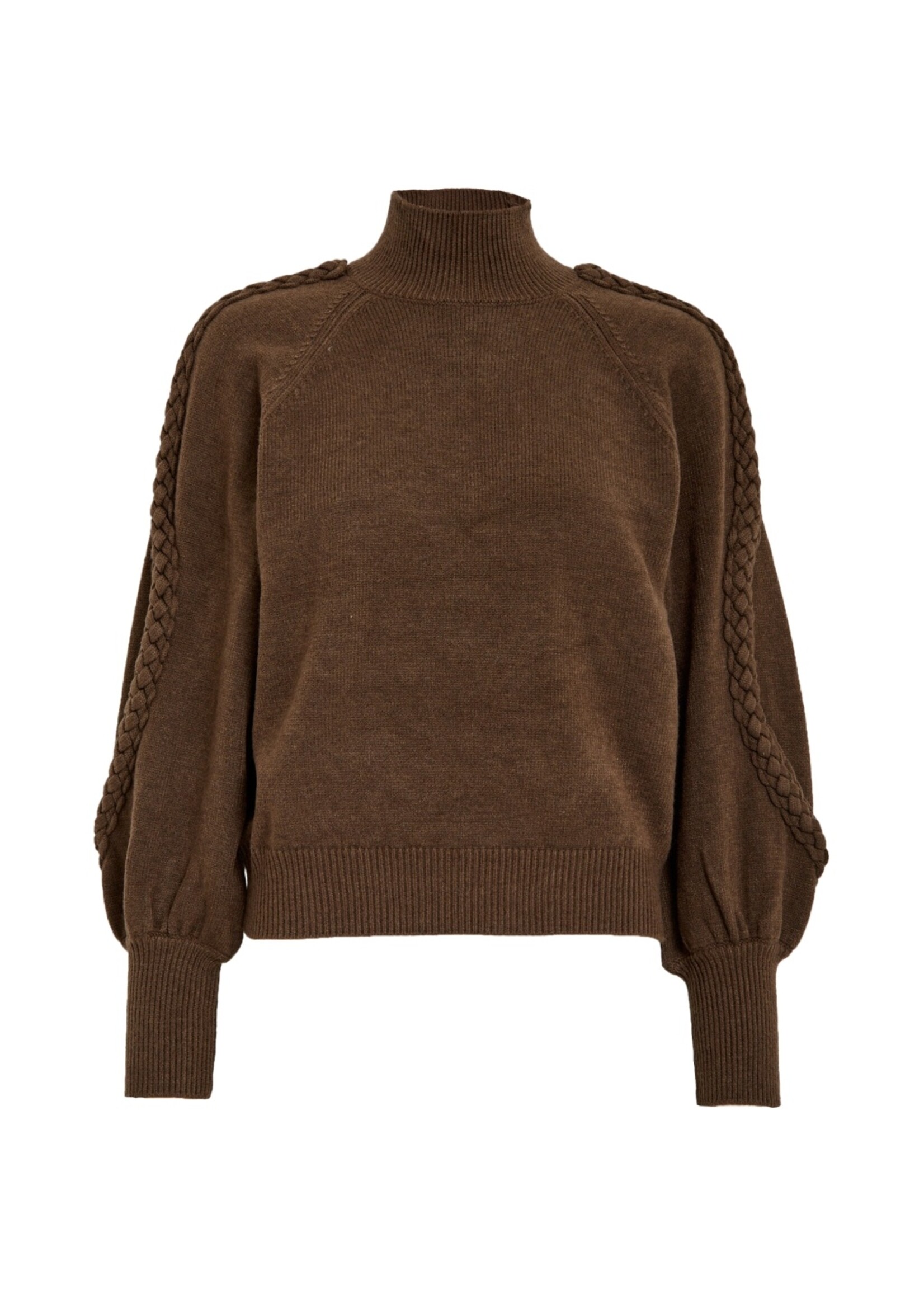 Minus Minus, MSVera High Neck Knit Pullover, Carafe, Size:
