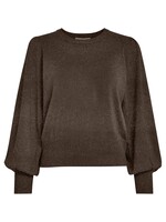 Minus Minus, MSLiva Metallic Long Sleeve Pullover, Carafe, Size: