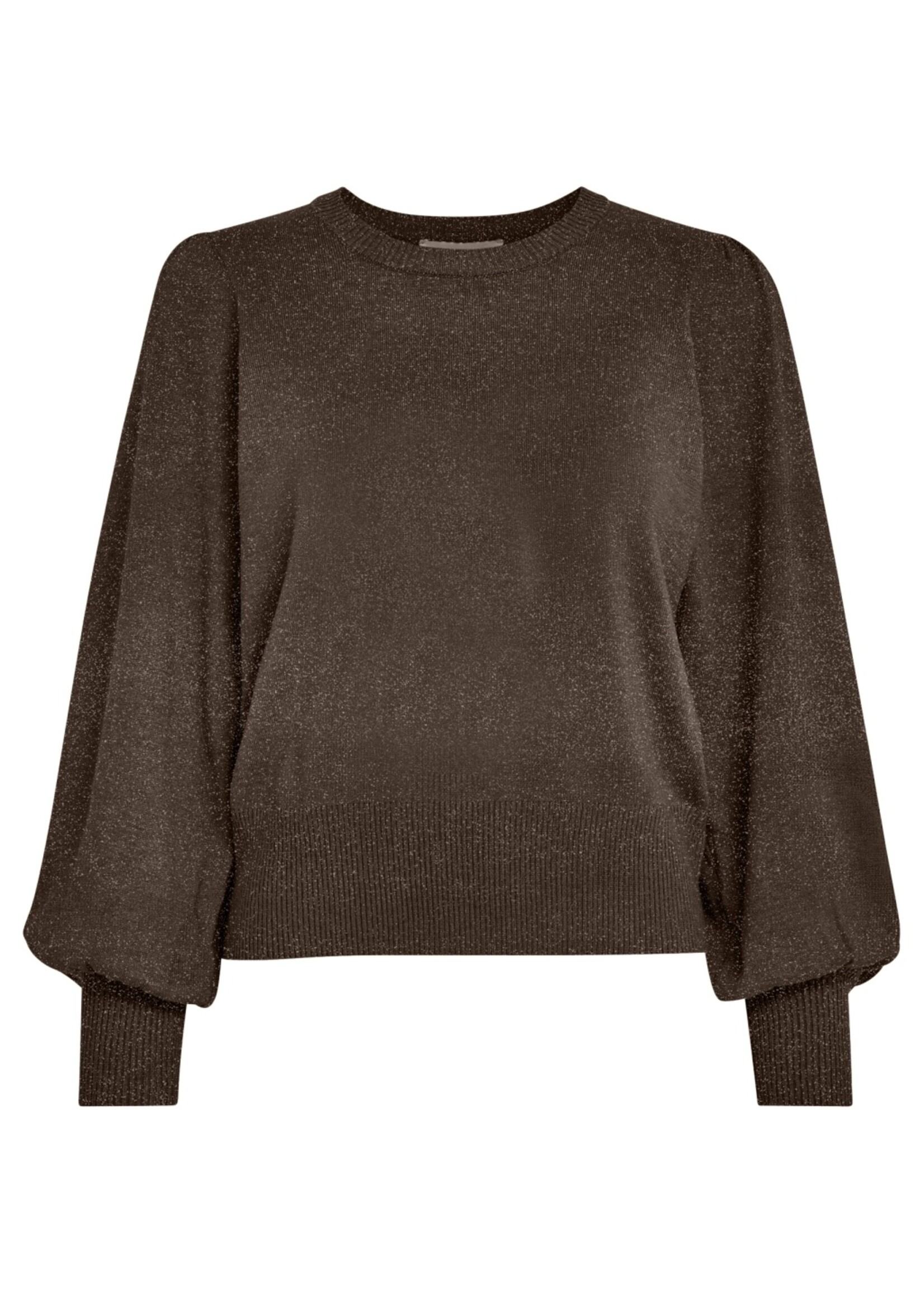 Minus Minus, MSLiva Metallic Long Sleeve Pullover, Carafe, Size: