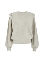 Minus Minus, MSKatharina Knit Pullover, Sand gray, Size: