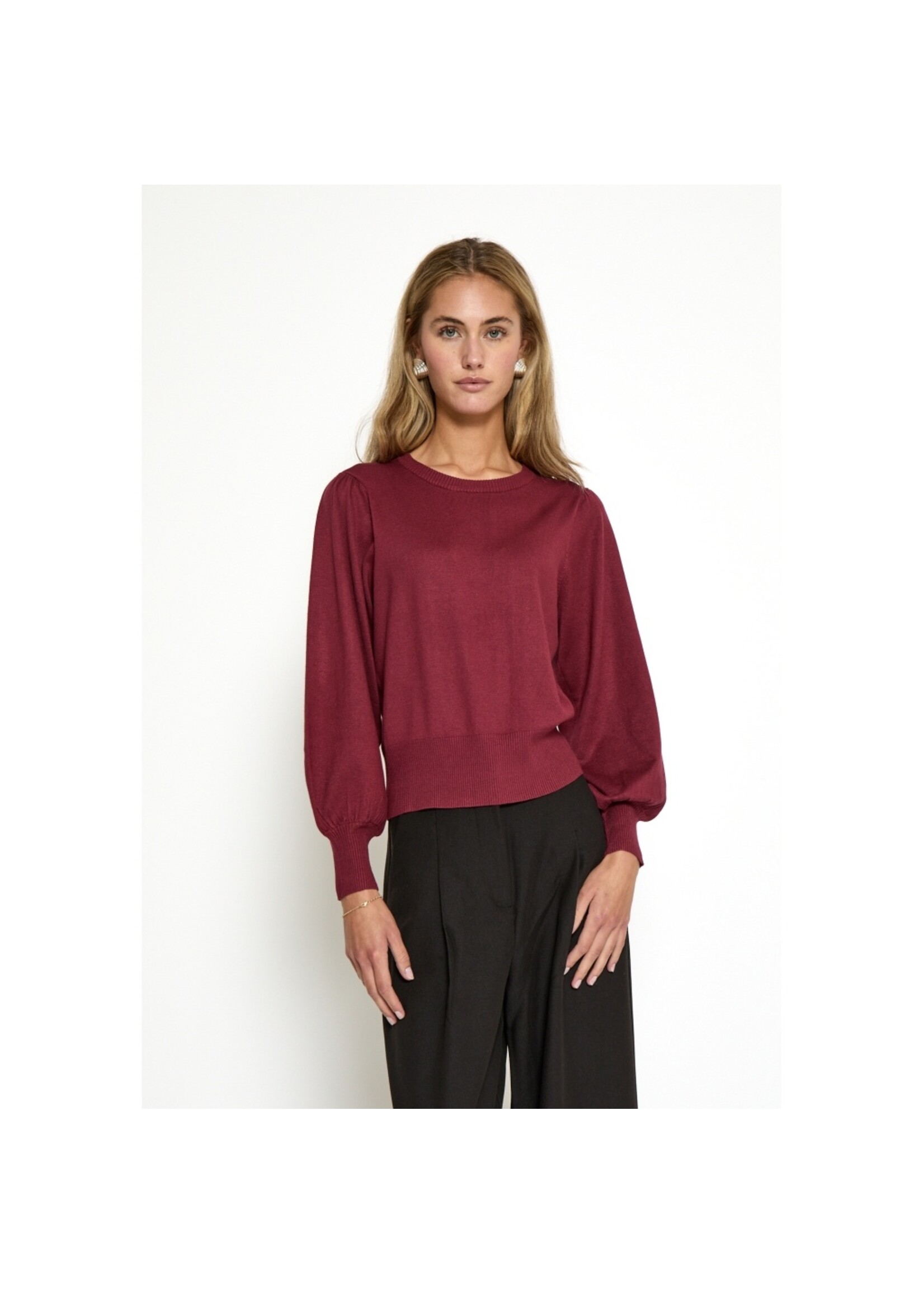 Minus Minus, MSLiva Long Sleeve Pullover, Cordovan, Size: