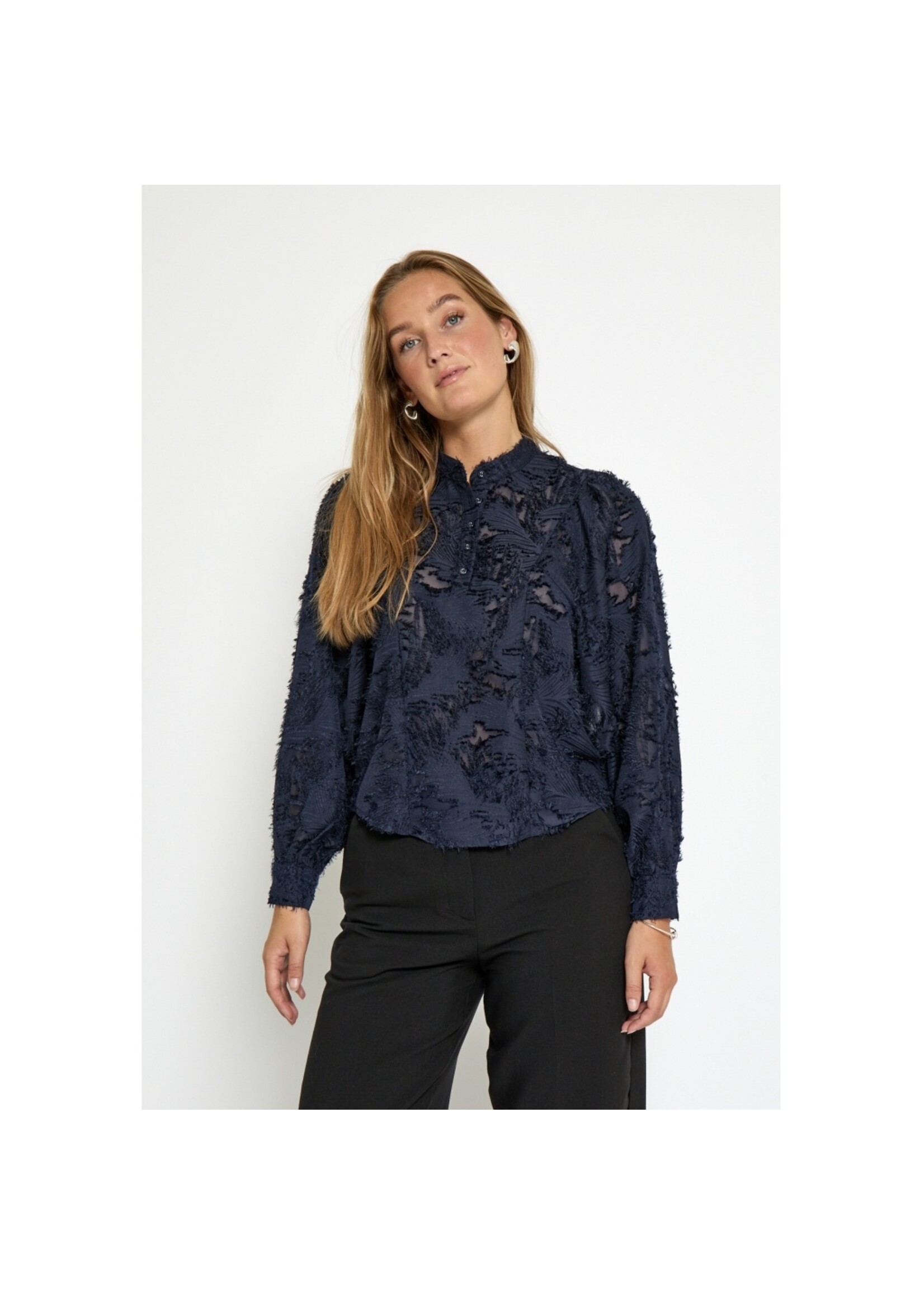 Minus Minus, MSHollie Blouse , Sky captain, Size: