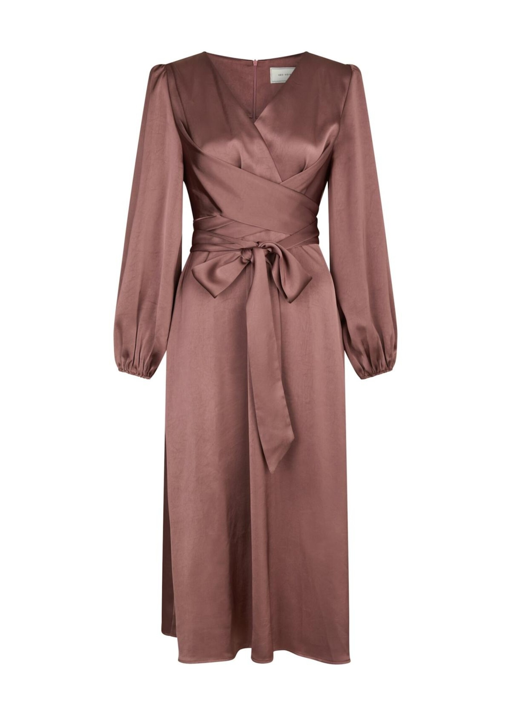 Neo Noir Neo Noir, Rimini Heavy Sateen Dress, Dark Rose, Size: