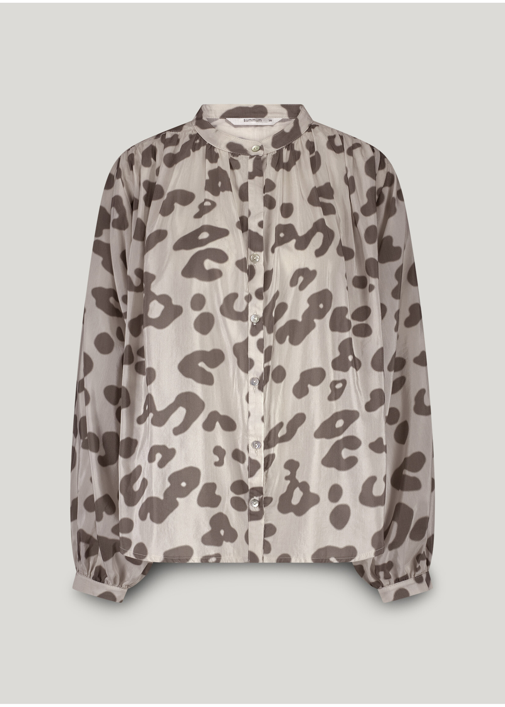 Summum Summum, Blouse Co/vi printed, Ivory, Size: