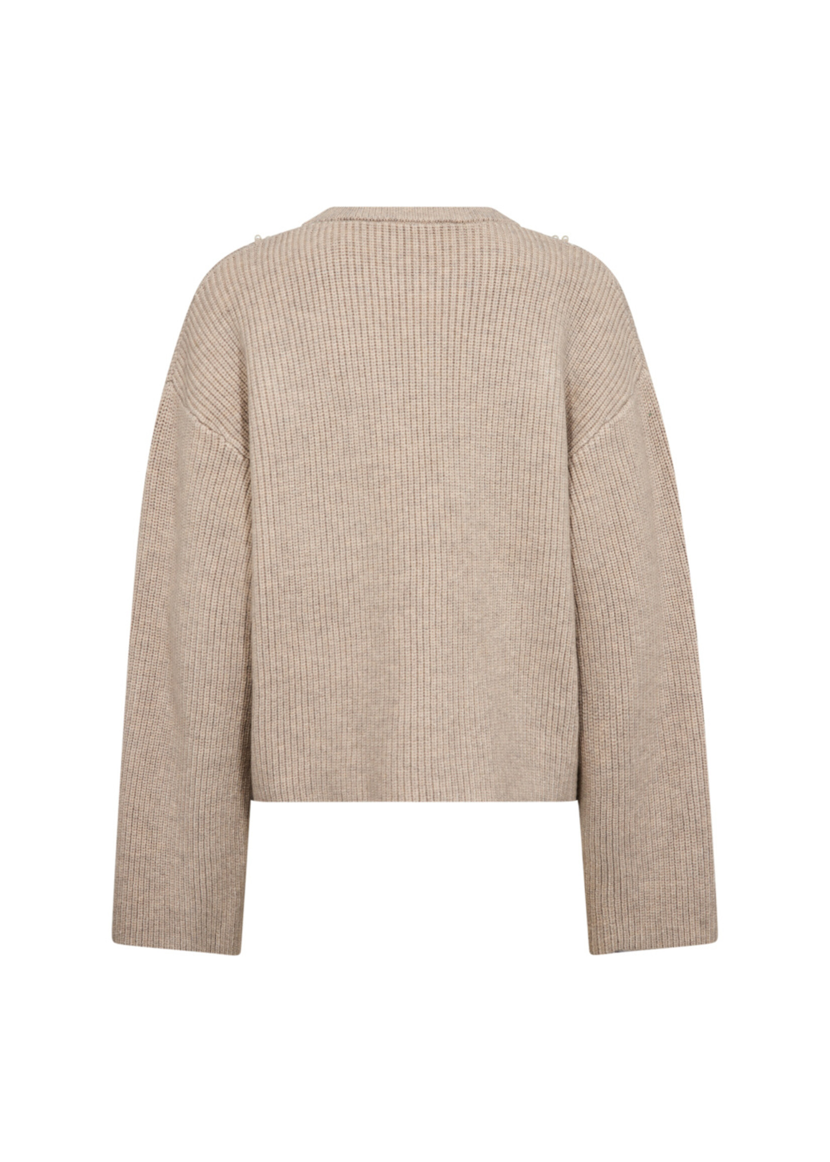 Co Couture Co'couture, RowCC Rib Pearl Knit, Bone, Size: