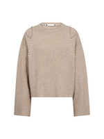 Co Couture Co'couture, RowCC Rib Pearl Knit, Bone, Size: