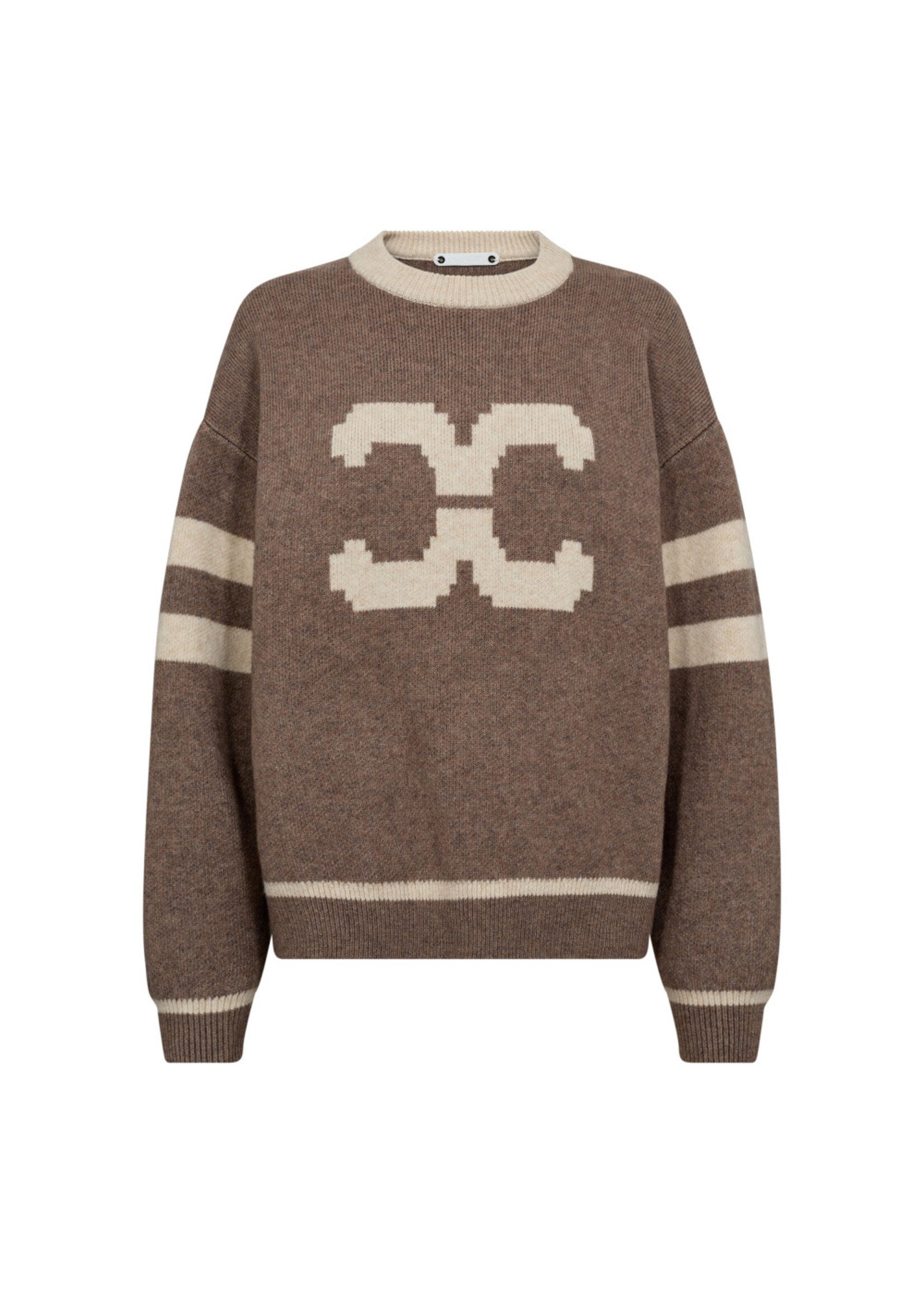 Co Couture Co'couture, RowCC Coco Logo Knit, Walnut, Size: