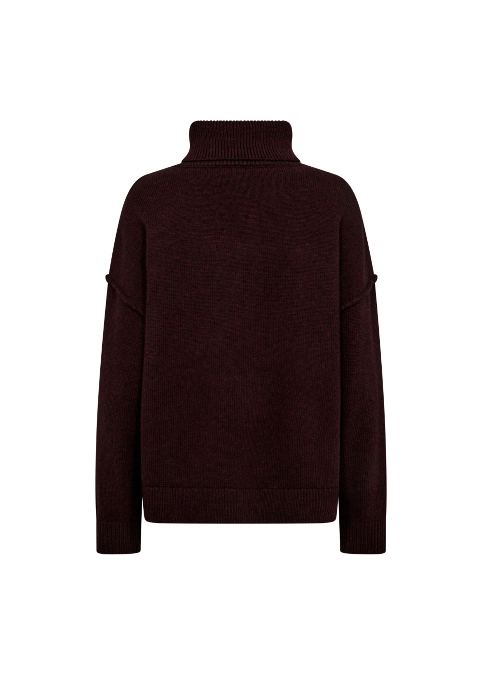 Co Couture Co'couture, MajaCC Slit Roll Neck, Winered, Size: