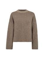 Co Couture Co'couture, TheresaCC Turtleneck Rib Knit, Sand, Size: