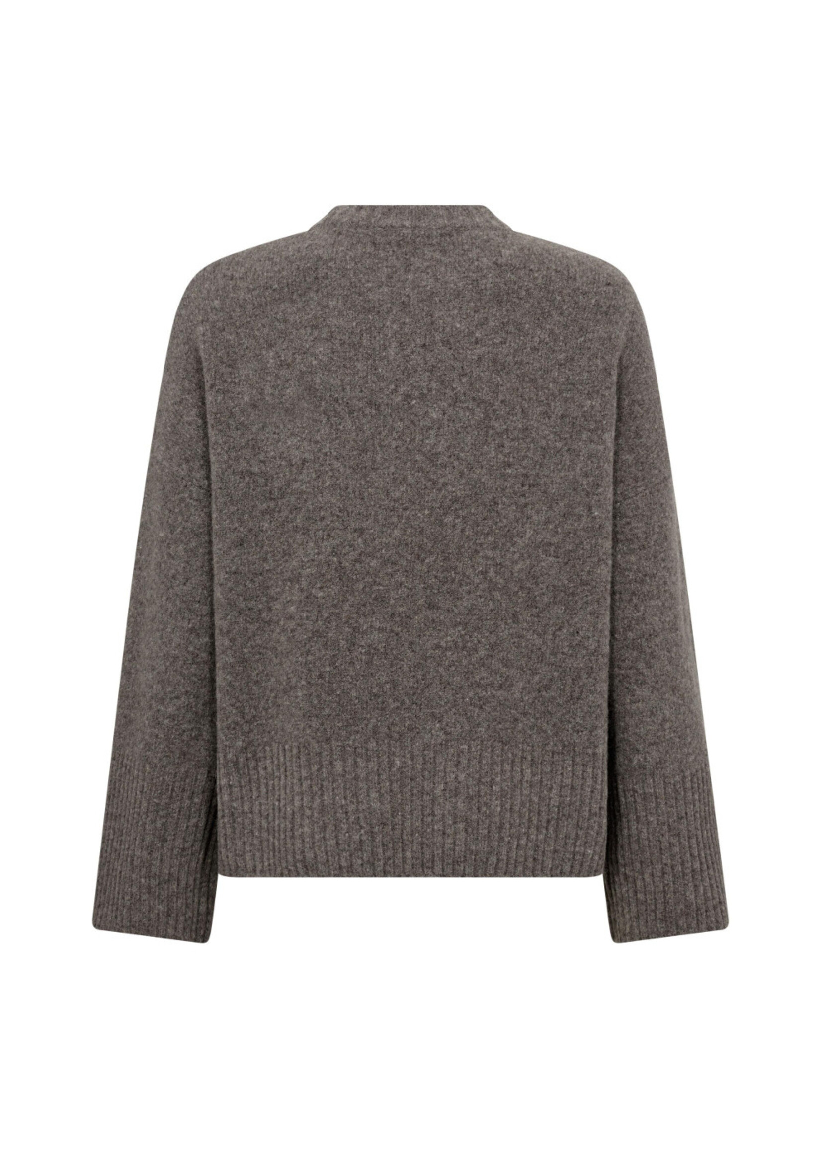 Co Couture Co'couture, RogerCC O-Neck Knit, Walnut, Size:
