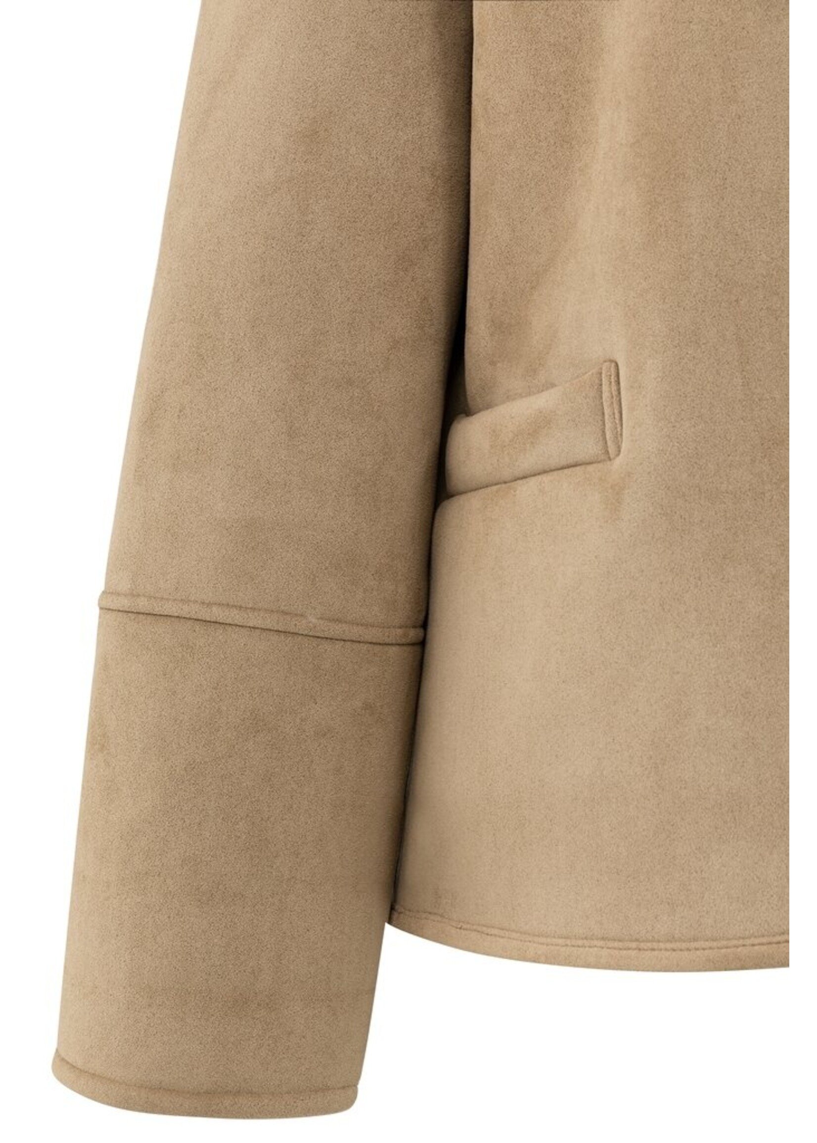 Yaya Yaya, Oversized lammy jas, Light camel, Size: