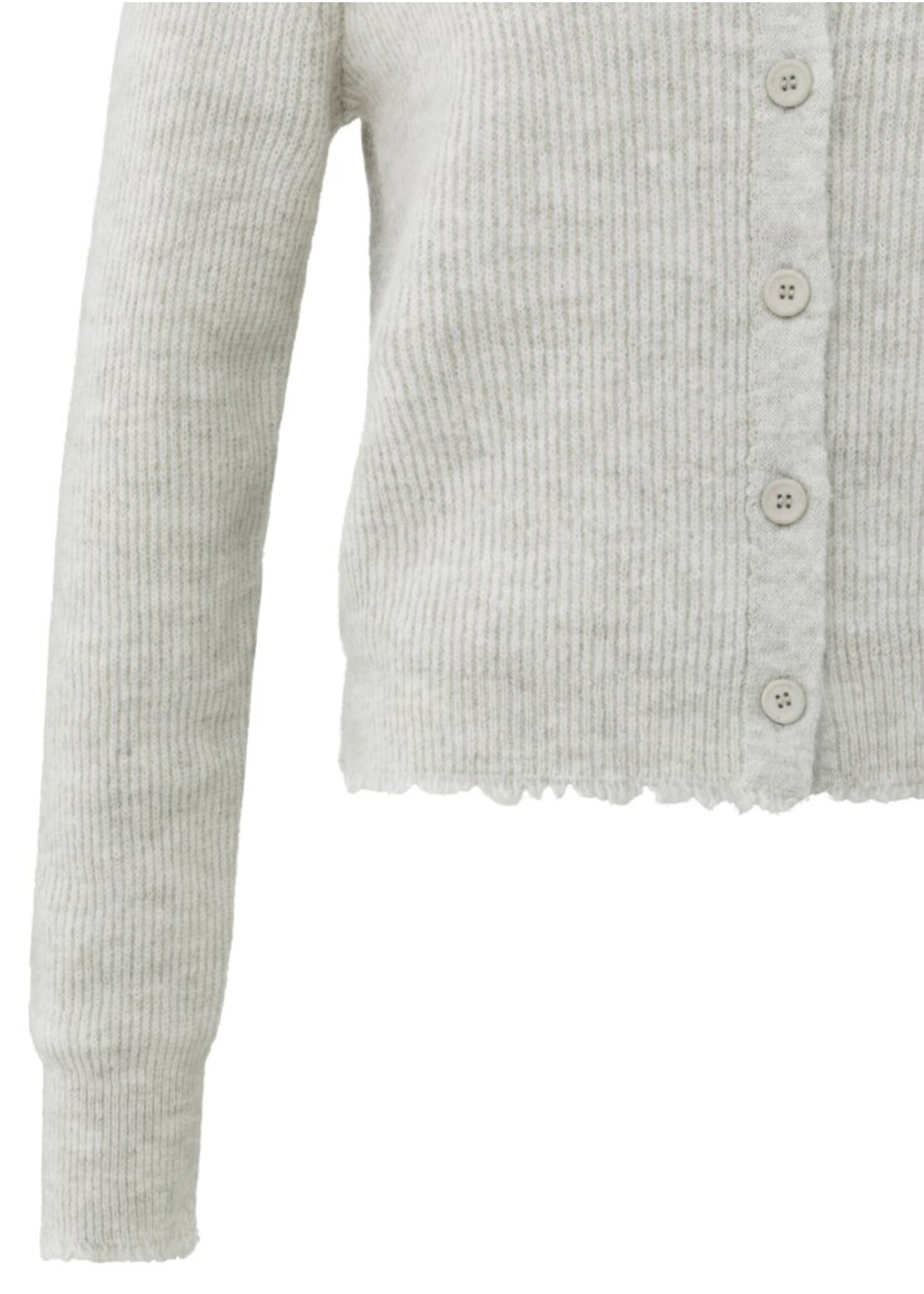 Yaya Yaya, Kort gemêleerd vest, Cloud grey melange, Size: