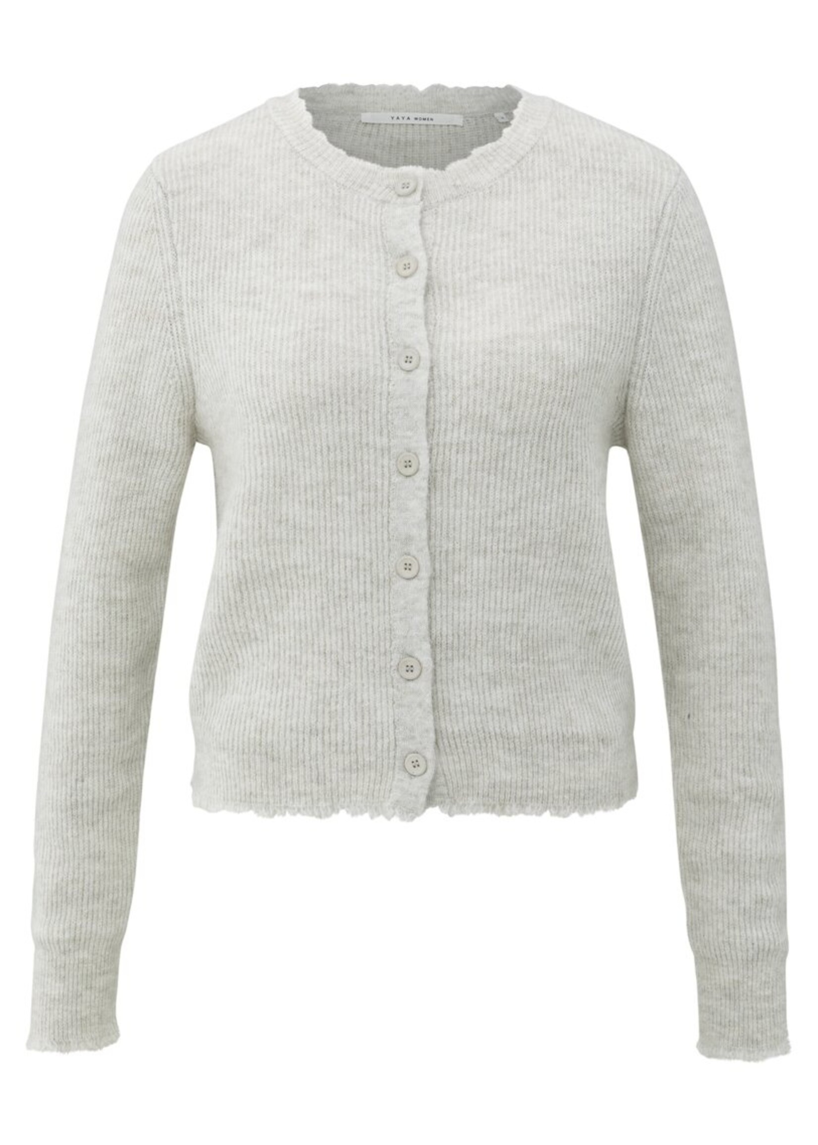 Yaya Yaya, Kort gemêleerd vest, Cloud grey melange, Size: