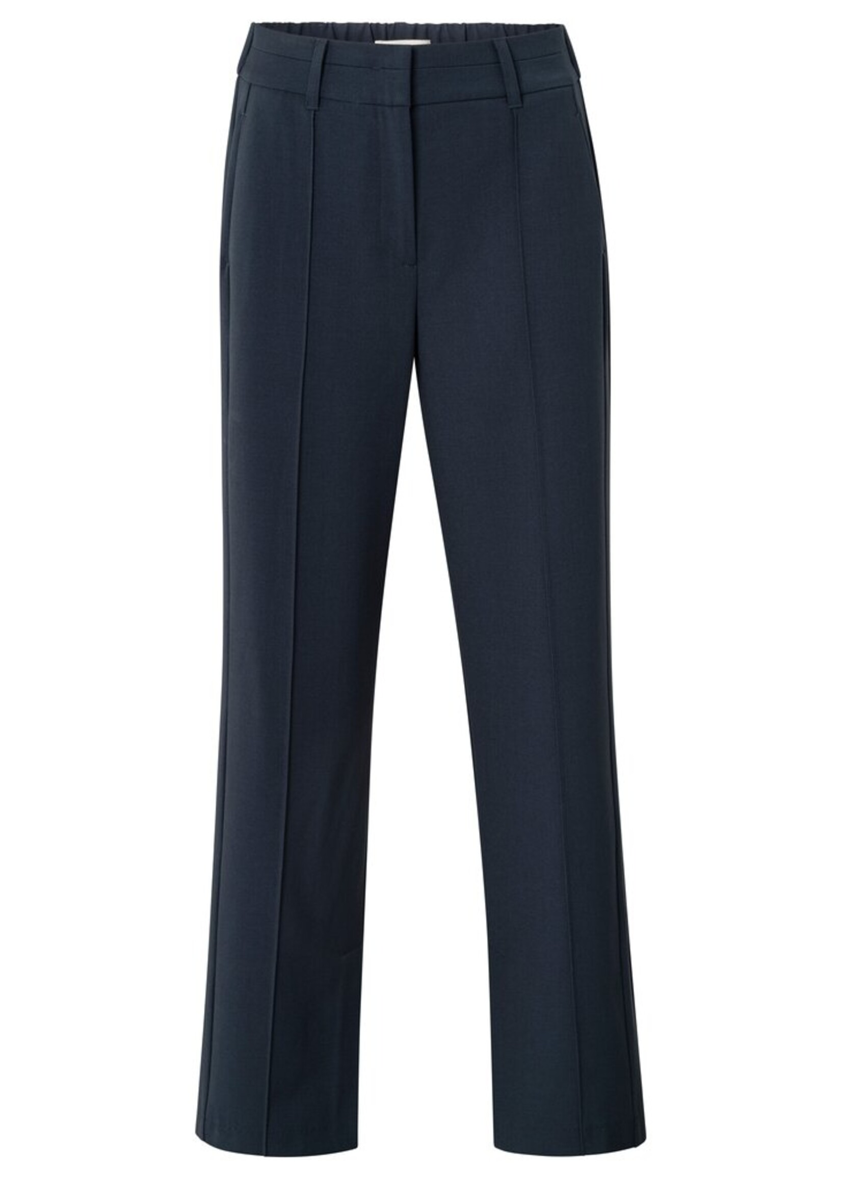 Yaya Yaya, Broek met sierplooien en split, blue, Size: