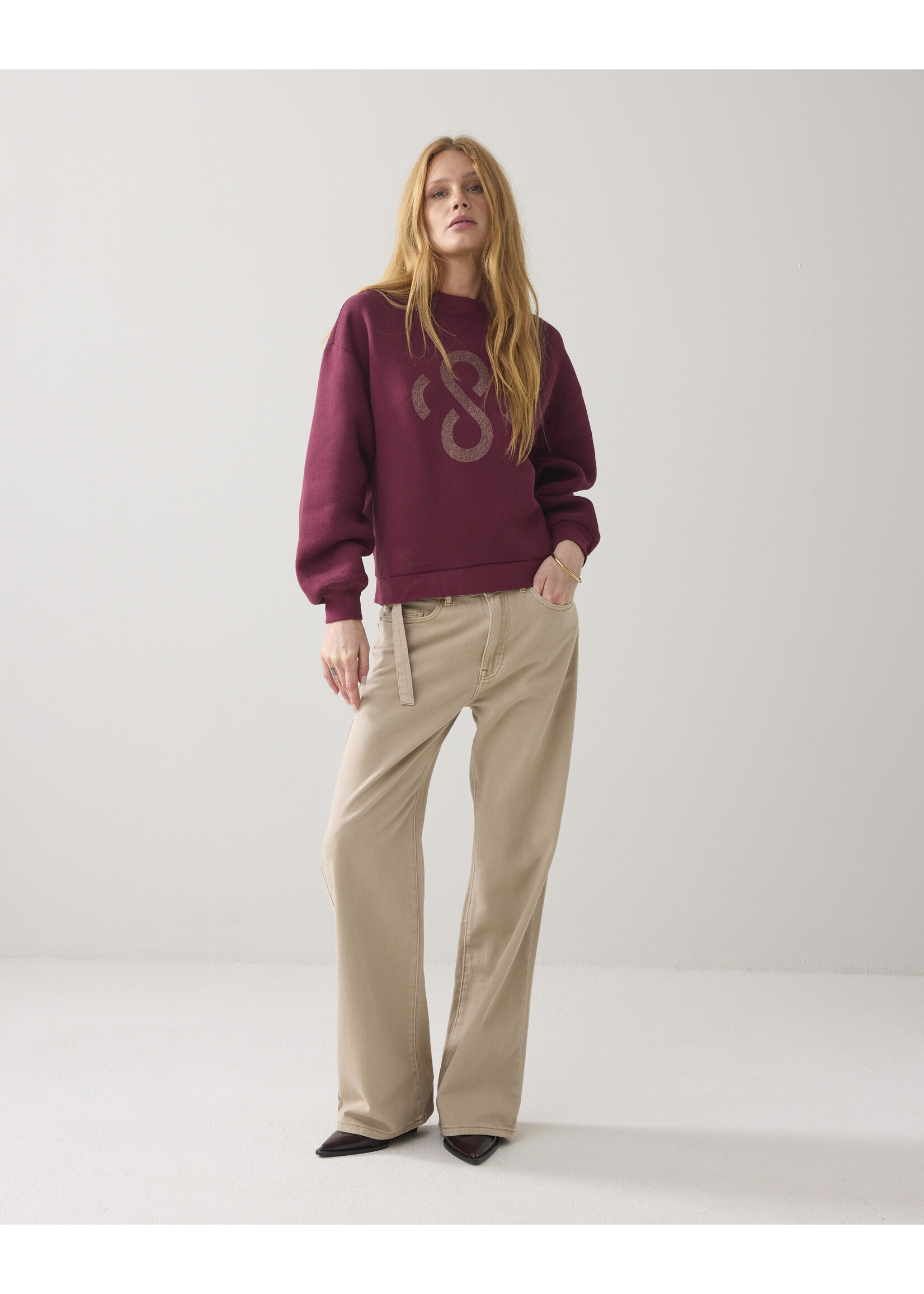 Summum Summum, Jersey Soft sweat, Merlot, Size: