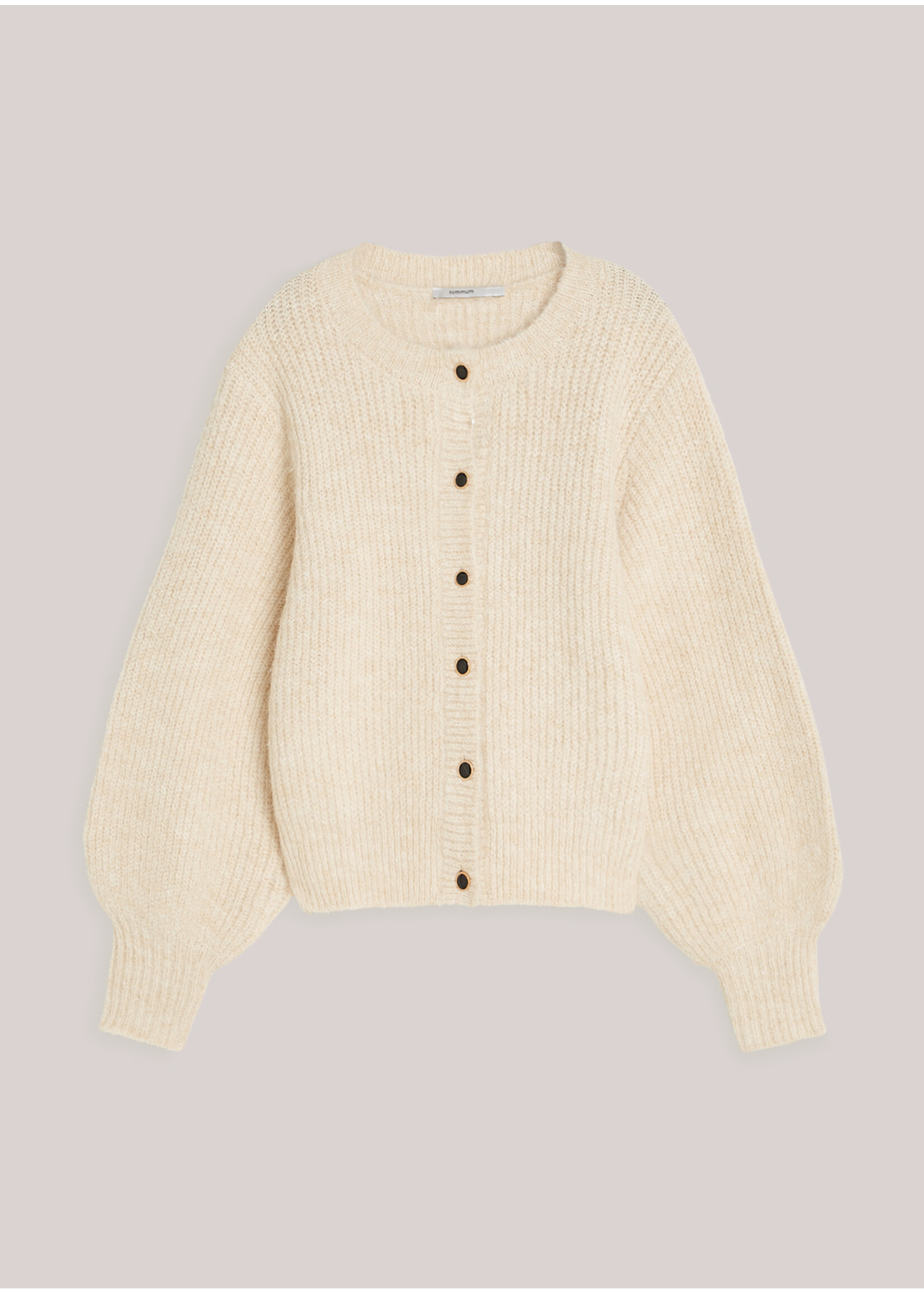 Summum Summum, Cardigan Cozy melange knit, ivory, size: