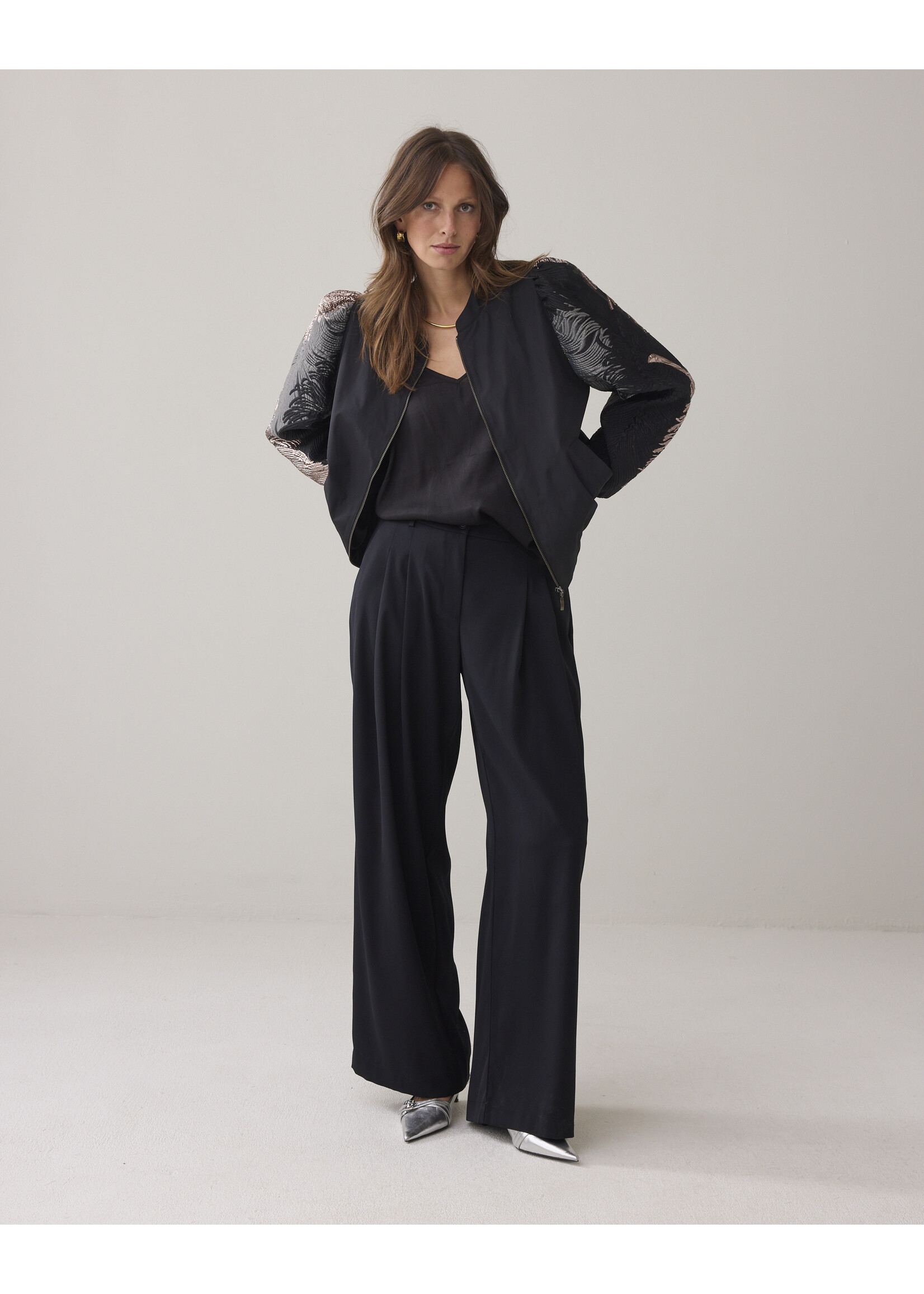 Summum Summum, Bomber jacket leaves jacquard, Multi, Size;