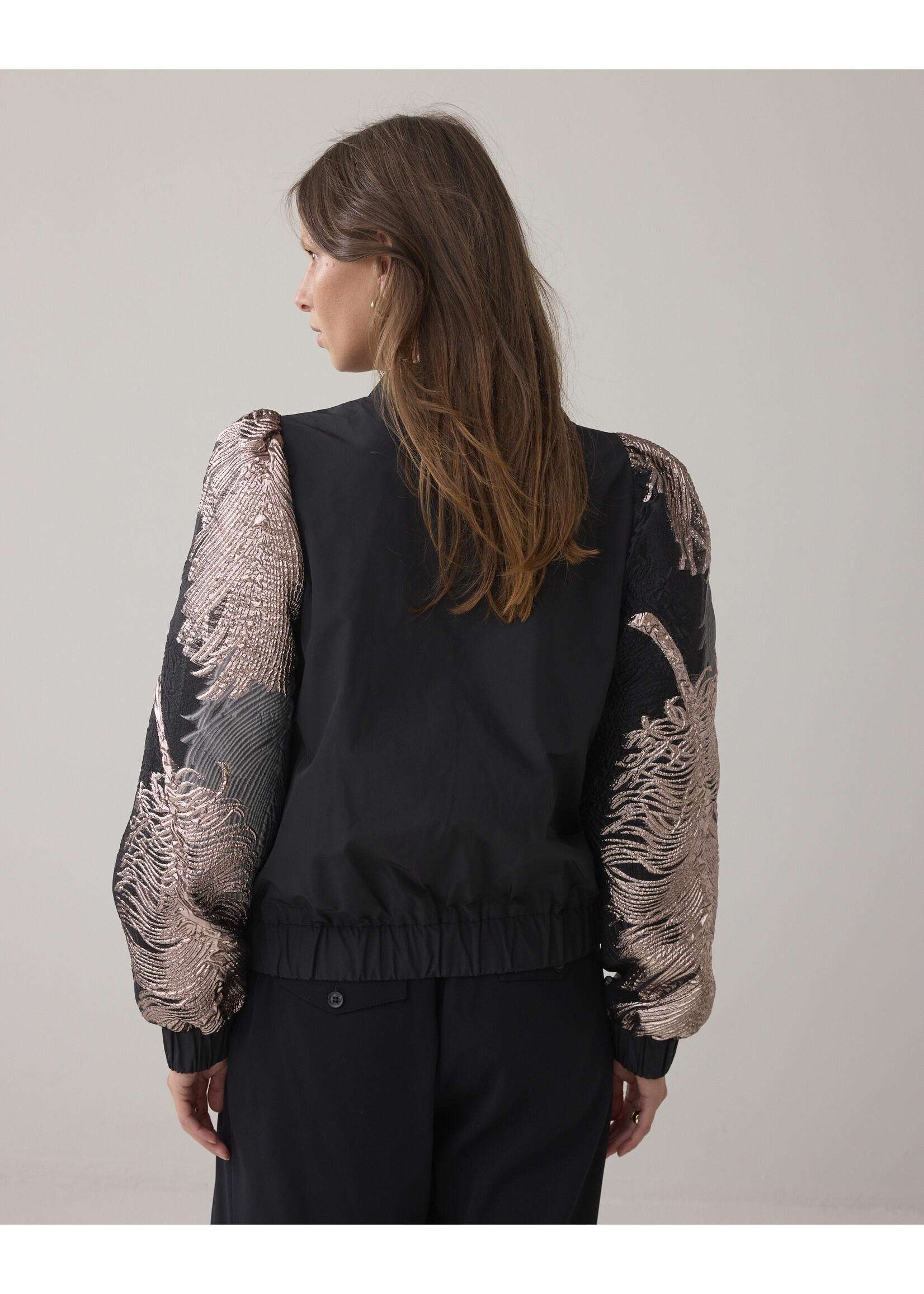 Summum Summum, Bomber jacket leaves jacquard, Multi, Size;