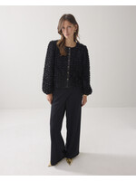 Summum Summum, Jacket 3D Flowerfluffy, black, Size: