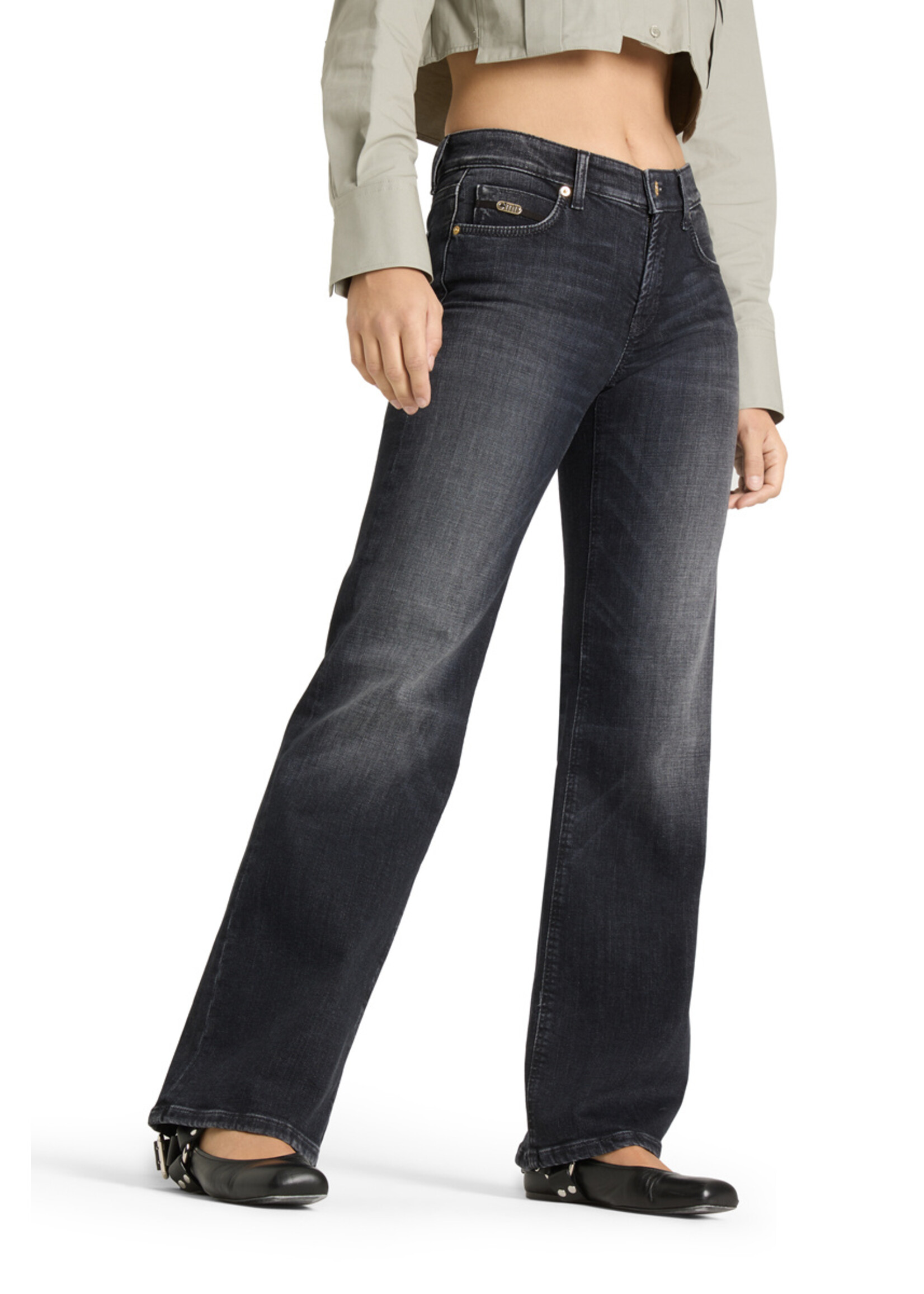 Cambio Cambio, Tess jeans, Dark Grey denim, Size:
