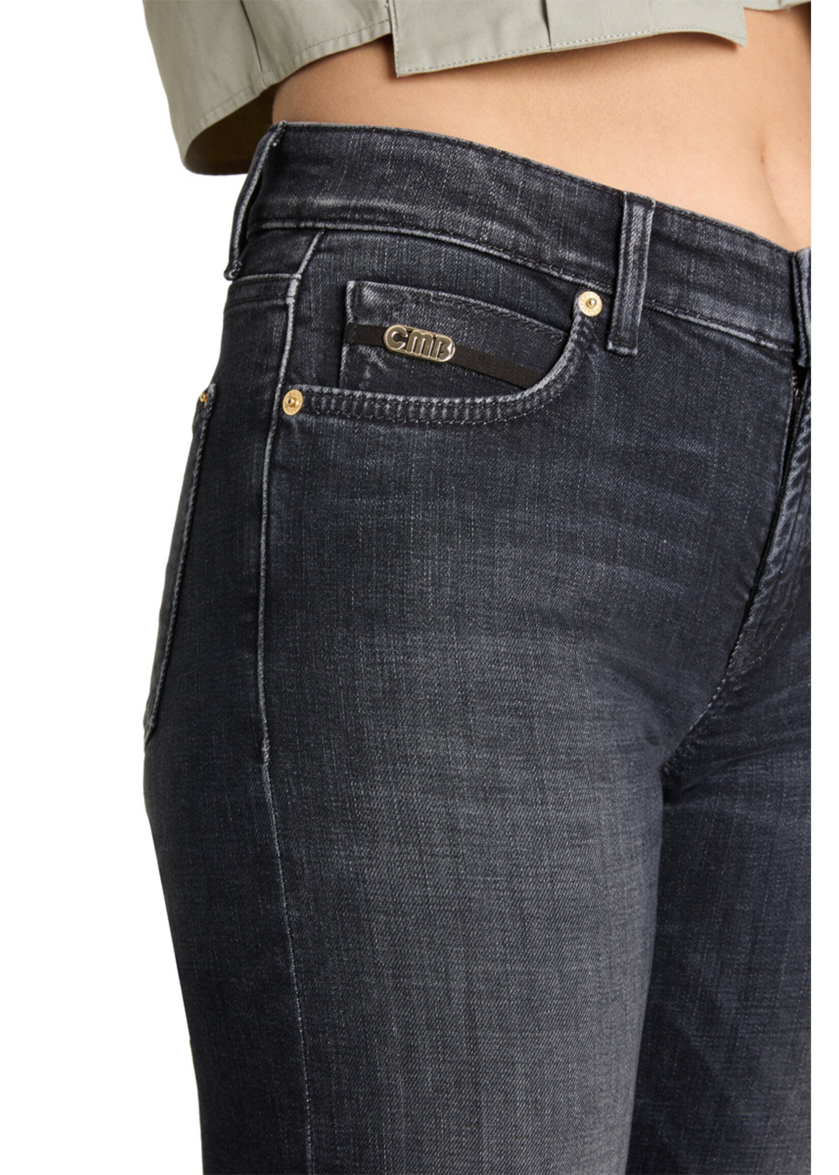 Cambio Cambio, Tess jeans, Dark Grey denim, Size: