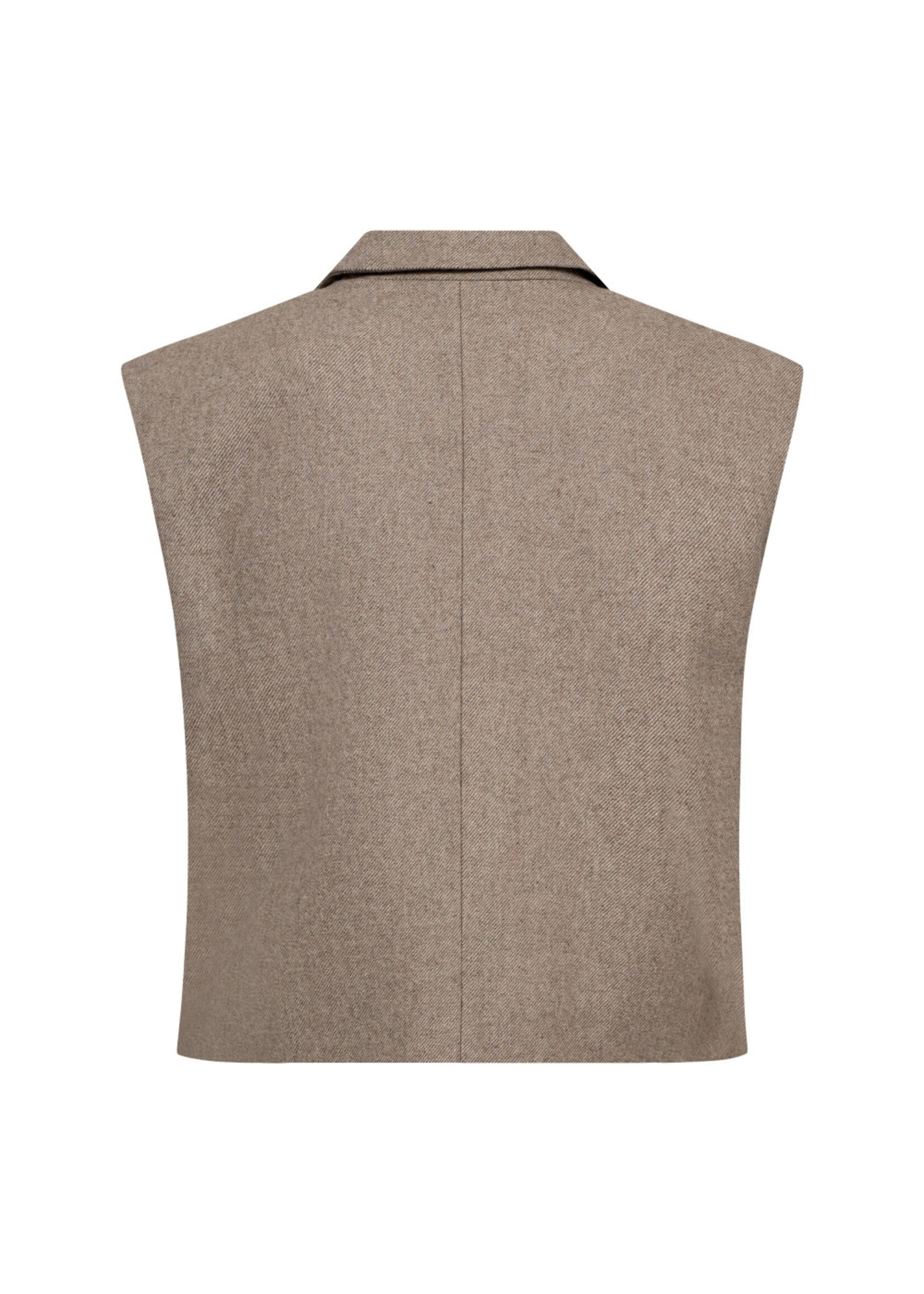 Co Couture Co'Couture, MeeraCC Vest, Walnut, Size: