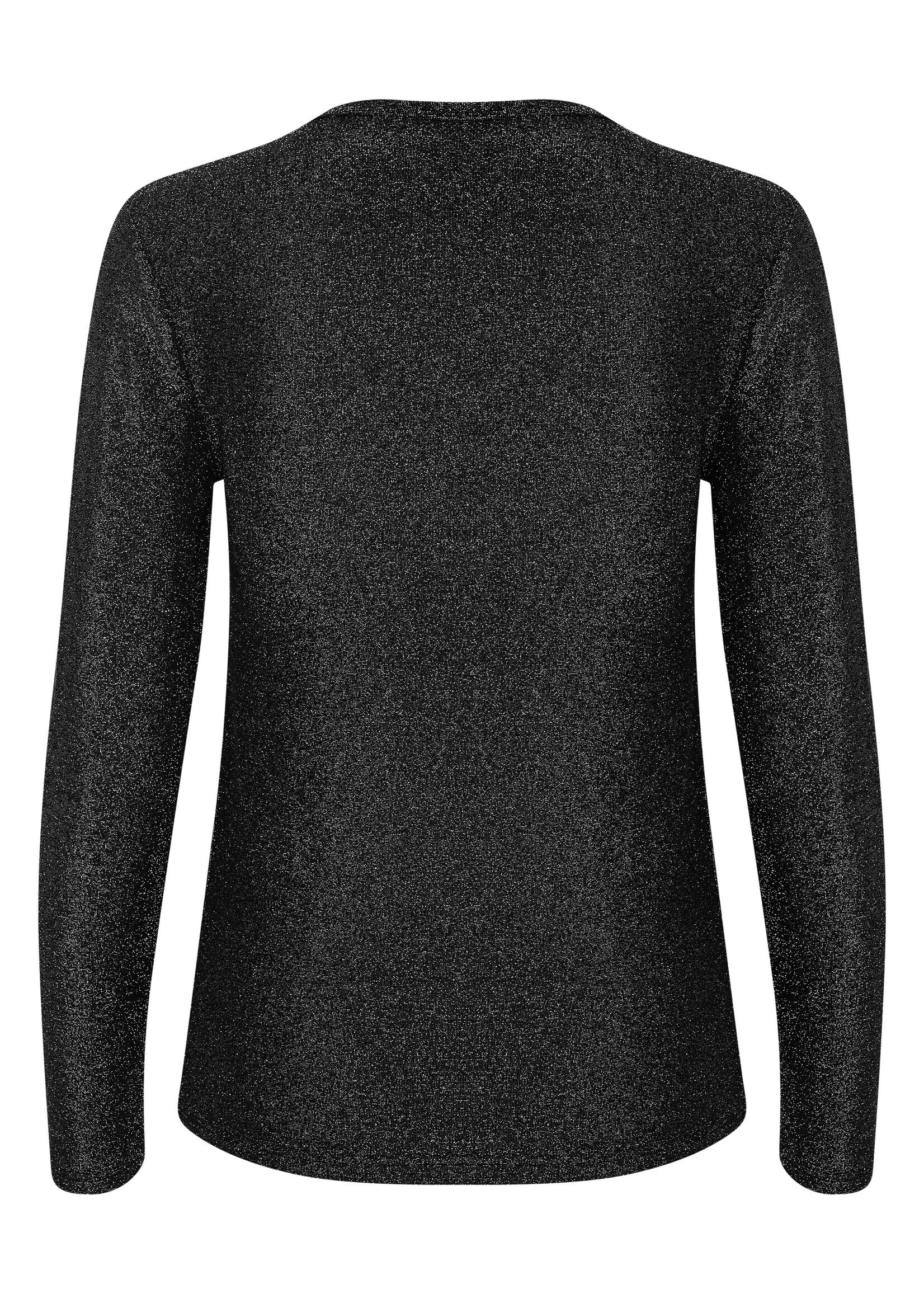 Soaked In Luxury Soaked, SLSkylara Round Neck LS, Black, Size: