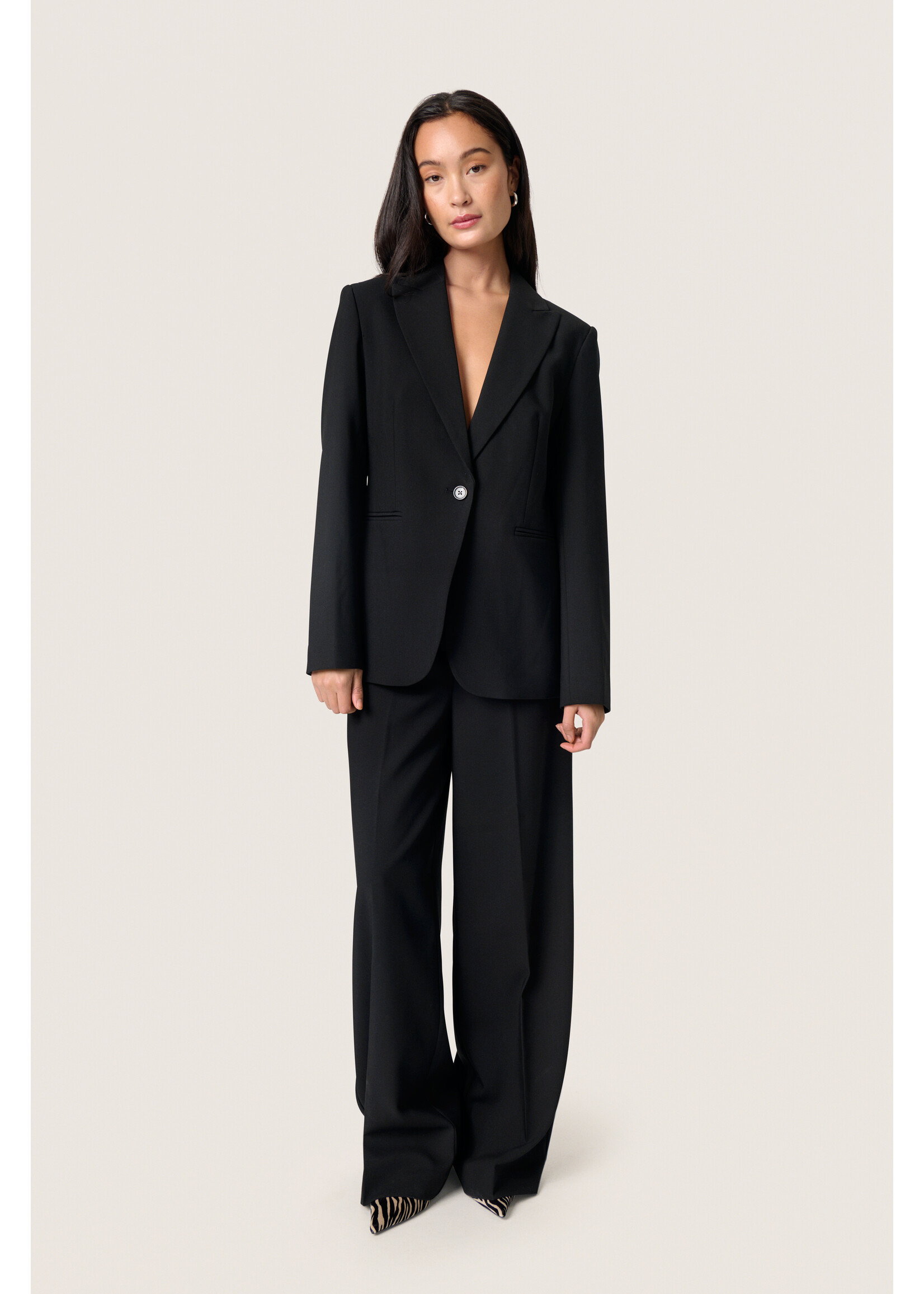 Soaked In Luxury Soaked, SLCorinne Short Blazer, Black, Size: