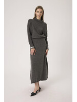 Soaked In Luxury Soaked, SLMiya Skirt, Dark grey melange, Size: