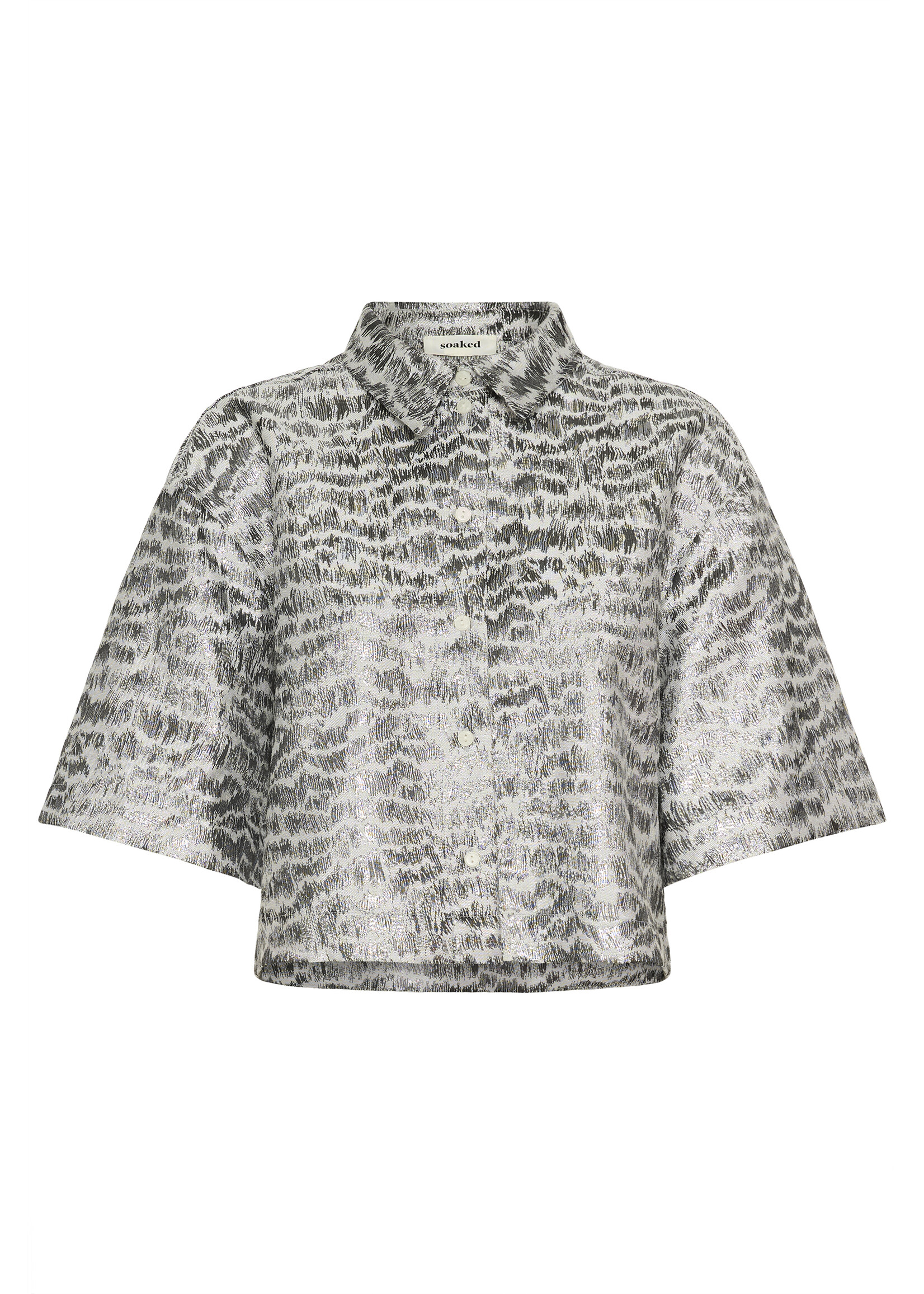 Soaked In Luxury Soaked, SLPricilla Shirt SS, Slivery animal, Size: