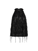 Co Couture Co'couture, SillaCC Sequin Halter Top, Black, Size: