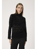 Soaked In Luxury Soaked, SLSable Mockneck Tee, Black, Size: