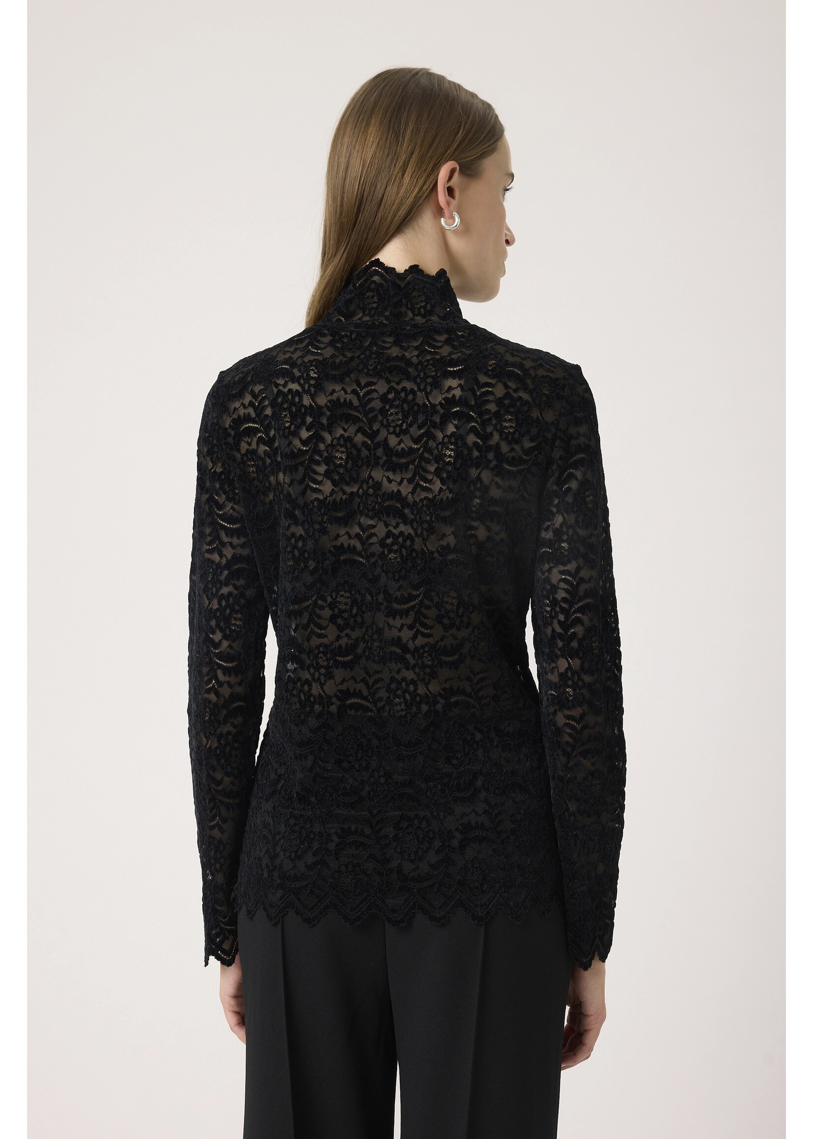 Soaked In Luxury Soaked, SLSable Mockneck Tee, Black, Size: